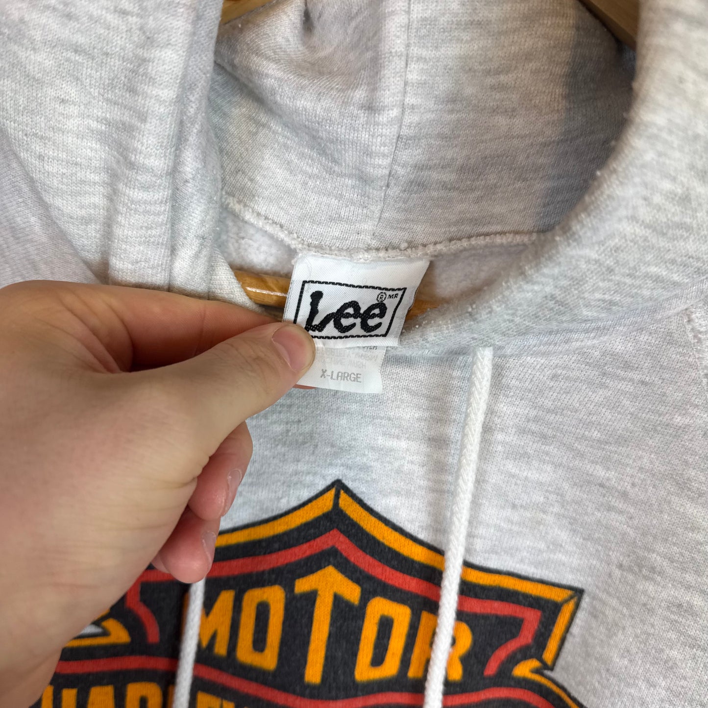 Harley Davidson Motorcycles 1982 Grey Hoodie Size XL