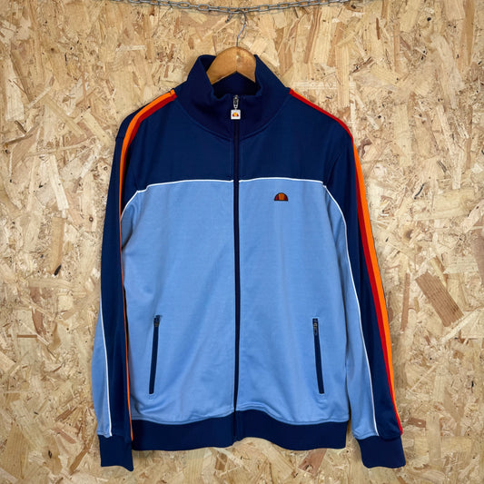 Vintage Ellese Navy Blue Full Zip Track Jacket Men's Size L