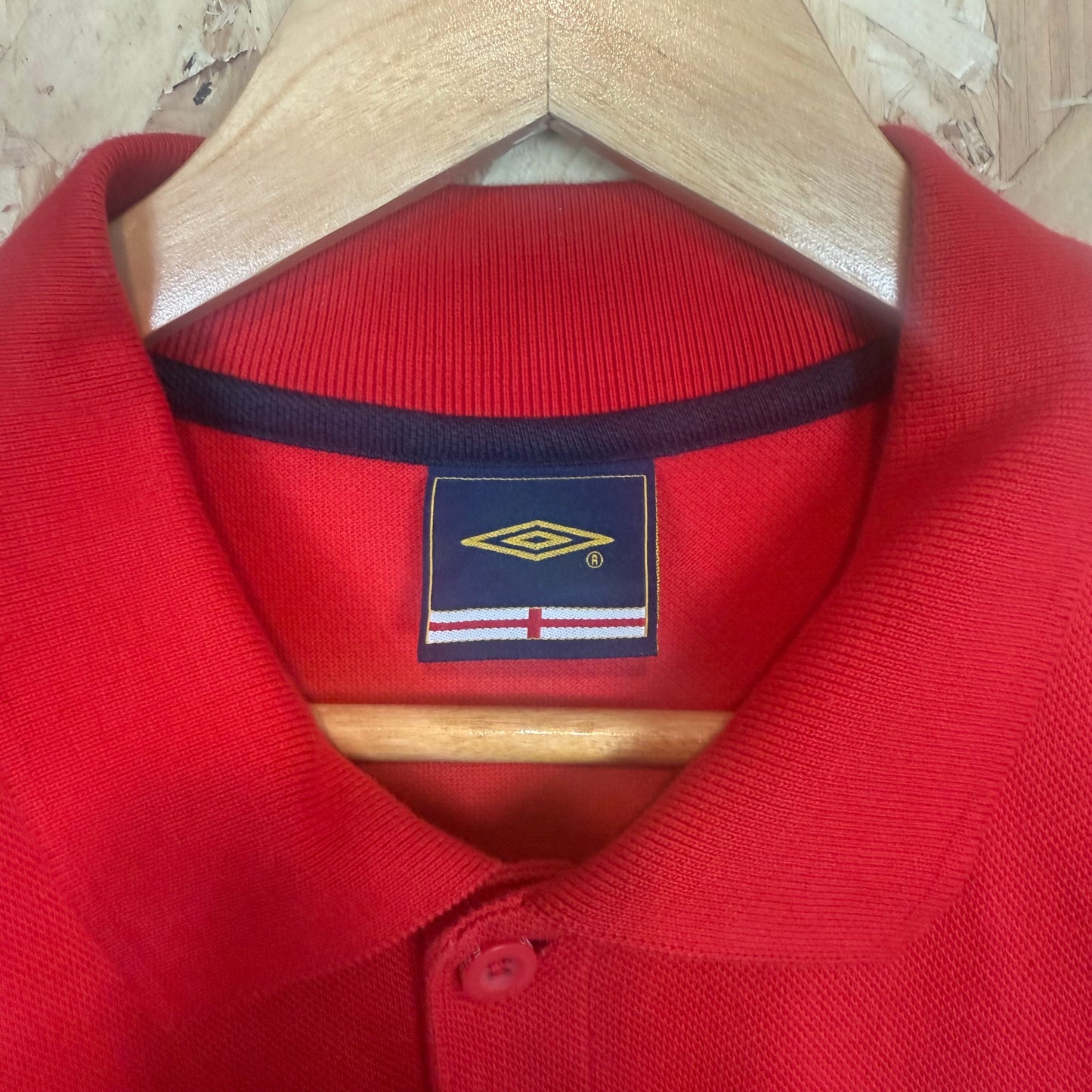 Umbro England Red Polo Shirt Size L