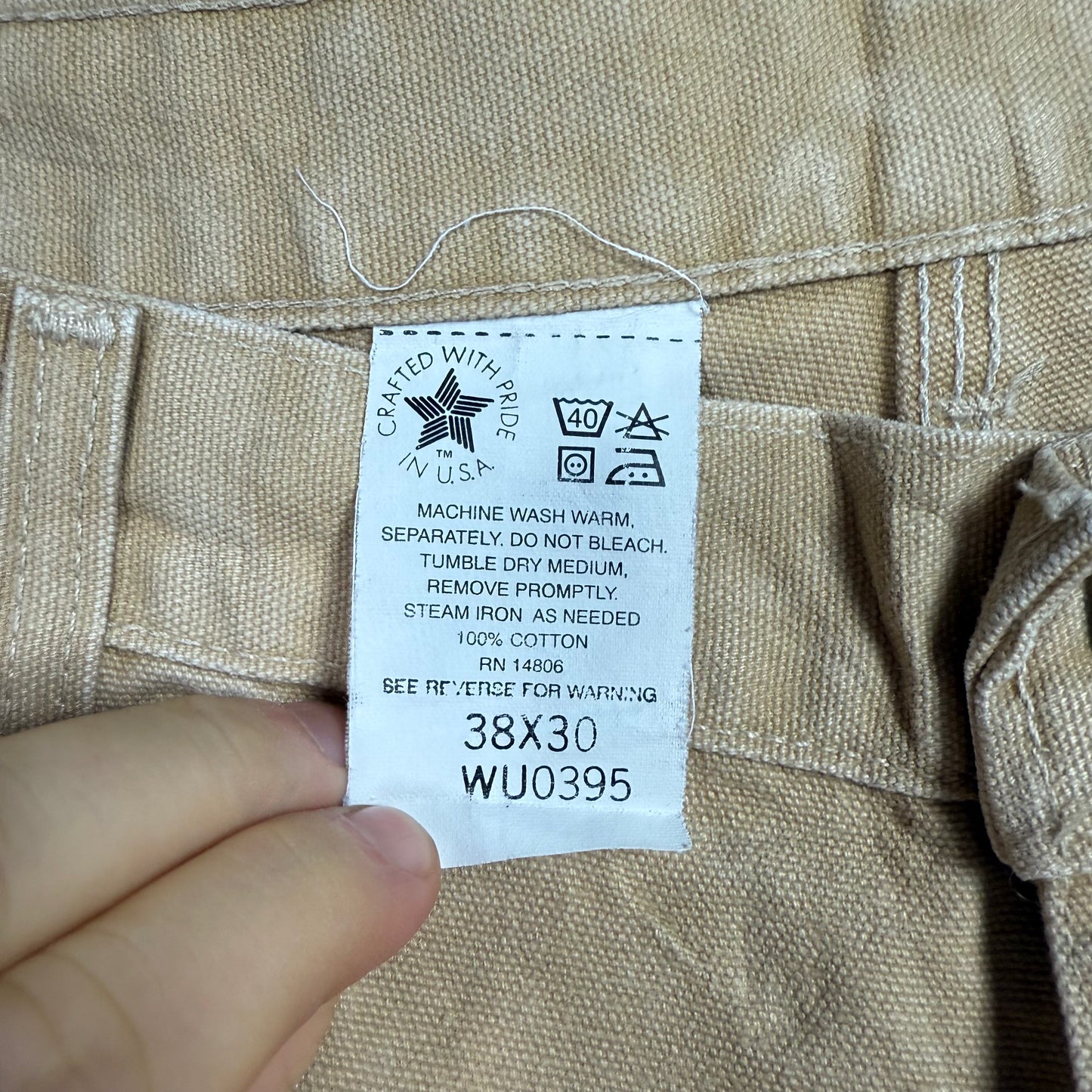 Carhartt Carpenter trousers Beige W38 L30