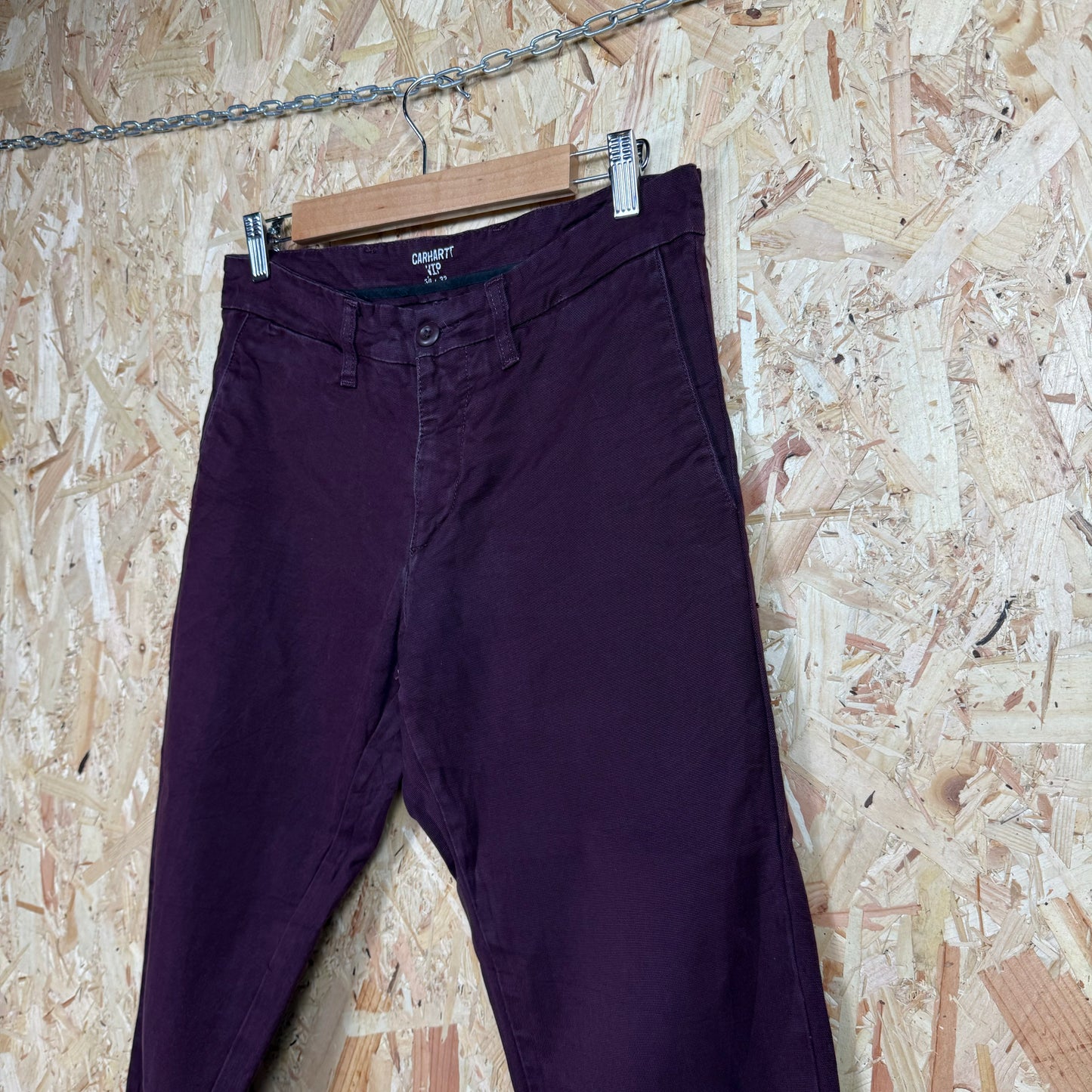 Carhartt maroon workwear trousers W30 L32