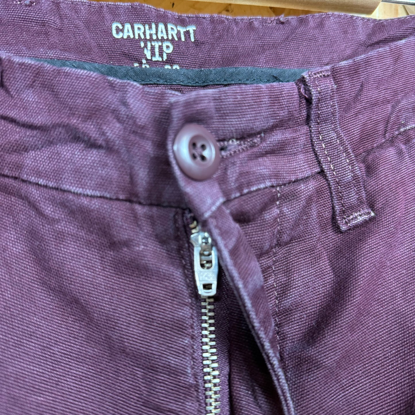 Carhartt maroon workwear trousers W30 L32