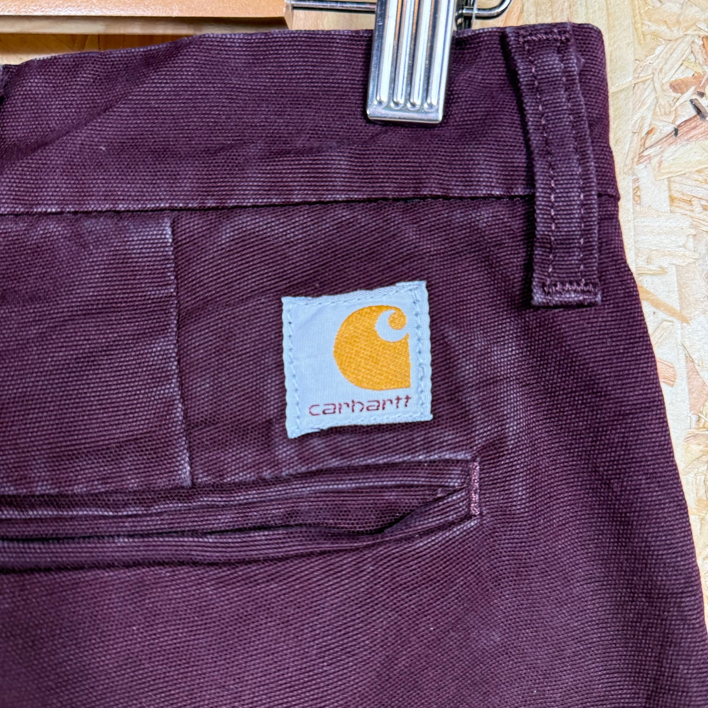 Carhartt maroon workwear trousers W30 L32