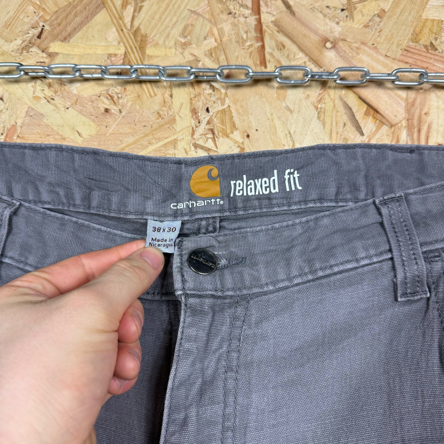 Carhartt Carpenter trousers grey W38 L30