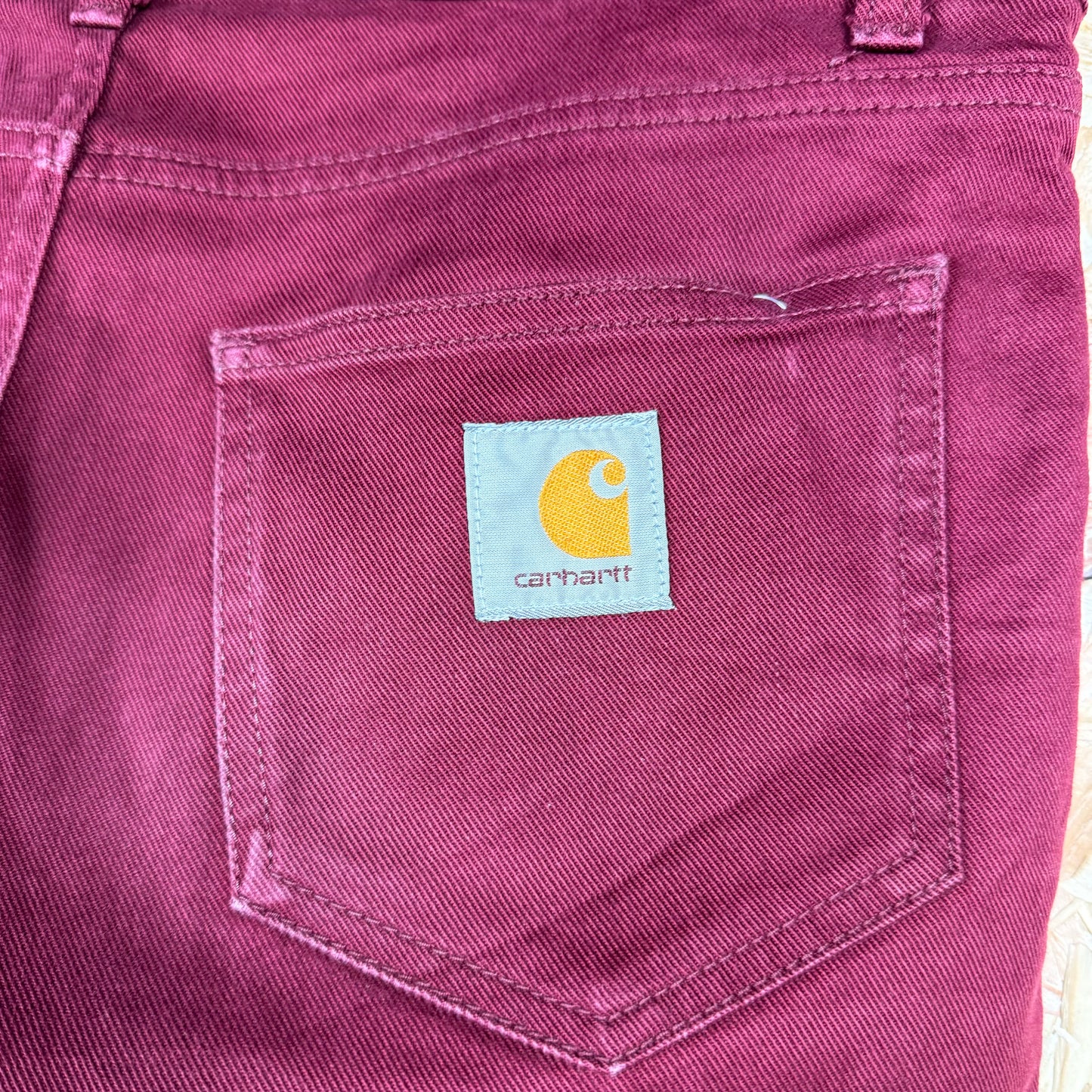 Carhartt trousers Maroon W32 L32