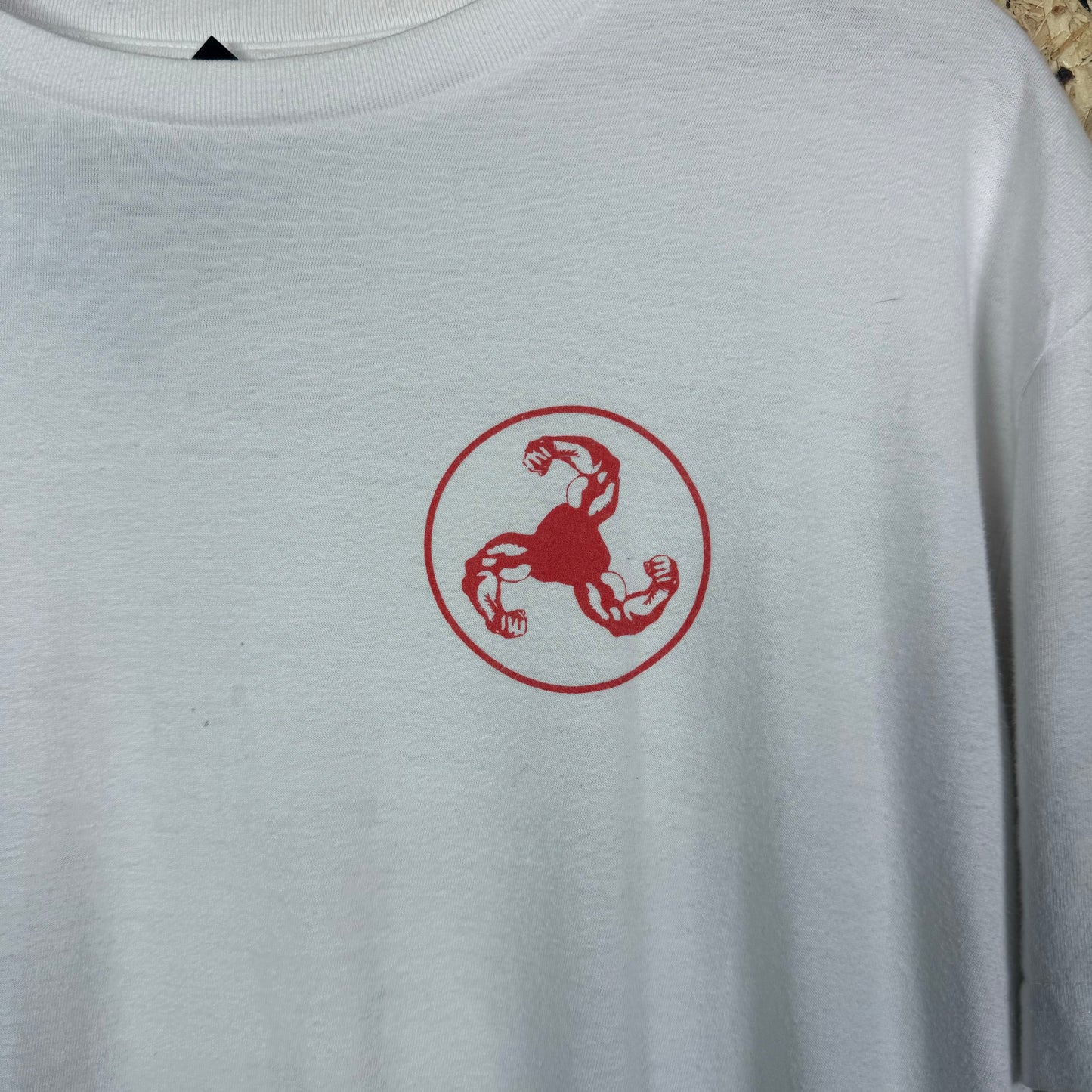 White graphic t shirt Medium short sleeve