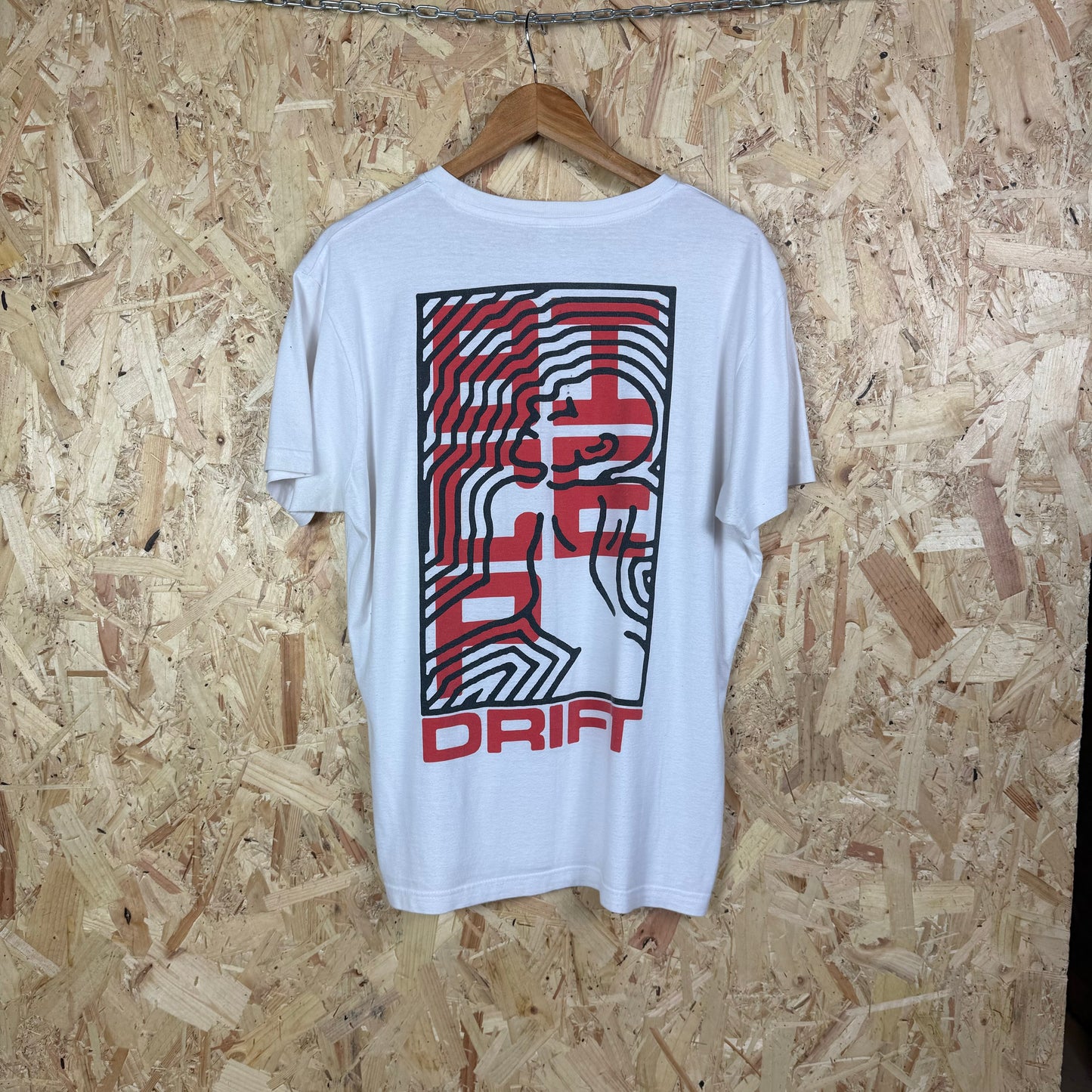 White graphic t shirt Medium short sleeve