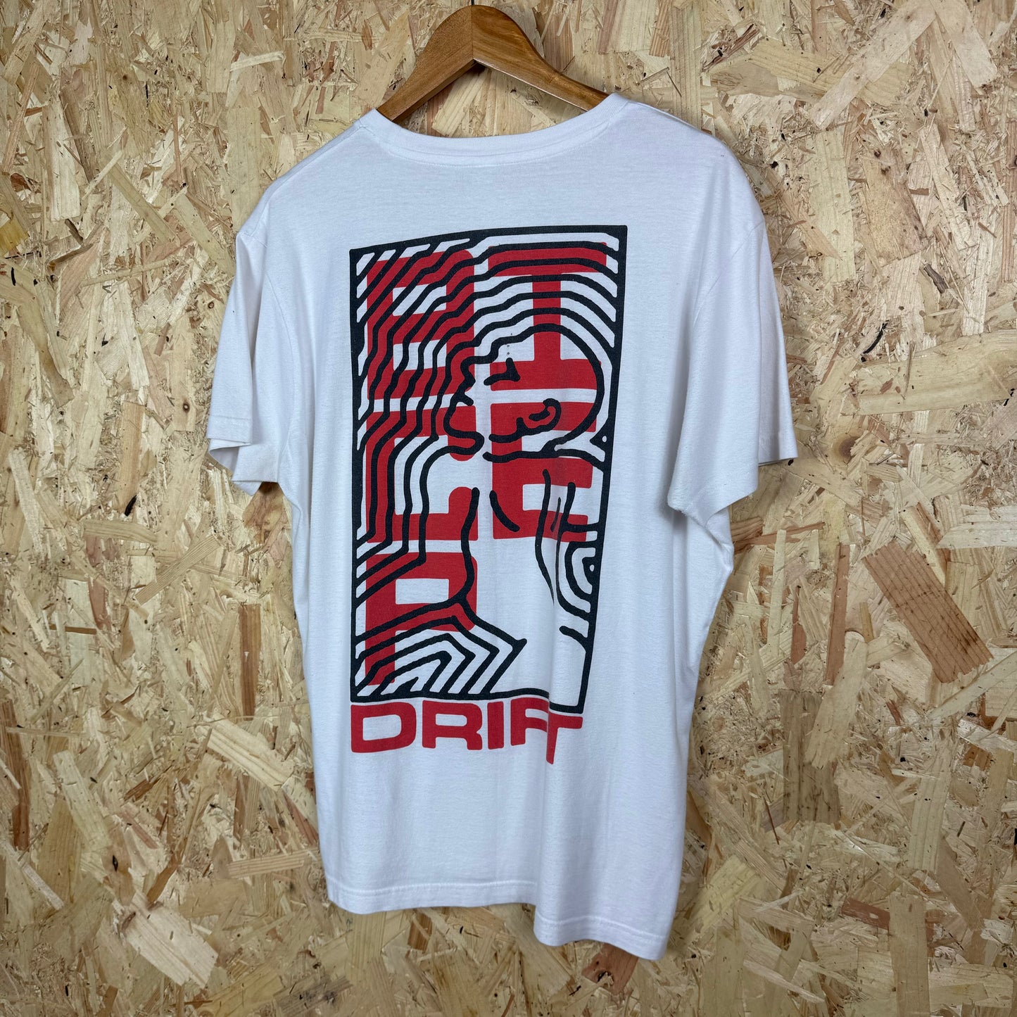 White graphic t shirt Medium short sleeve