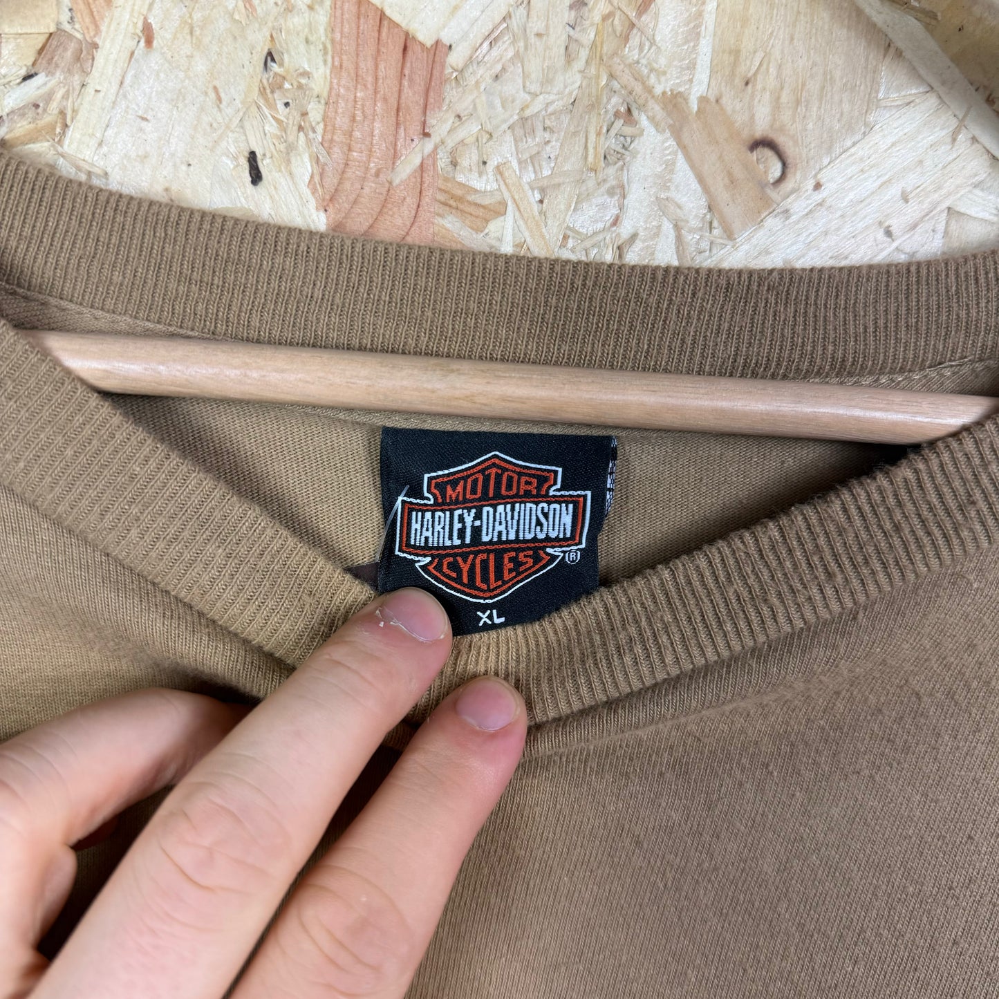 Harley Davidson Beige graphic T shirt XL