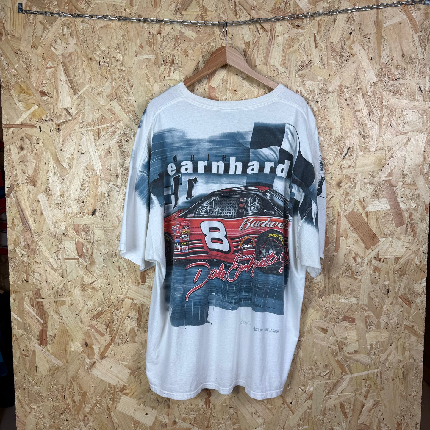 Nascar Dale Earnhardt Graphic T shirt White 2XL