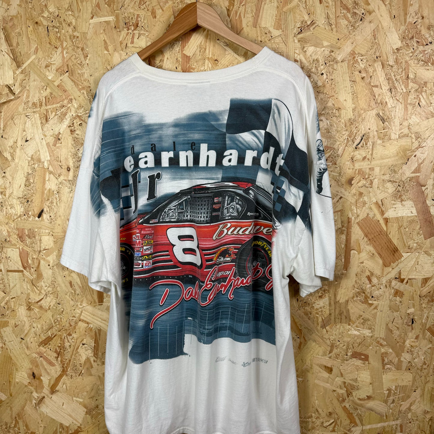 Nascar Dale Earnhardt Graphic T shirt White 2XL