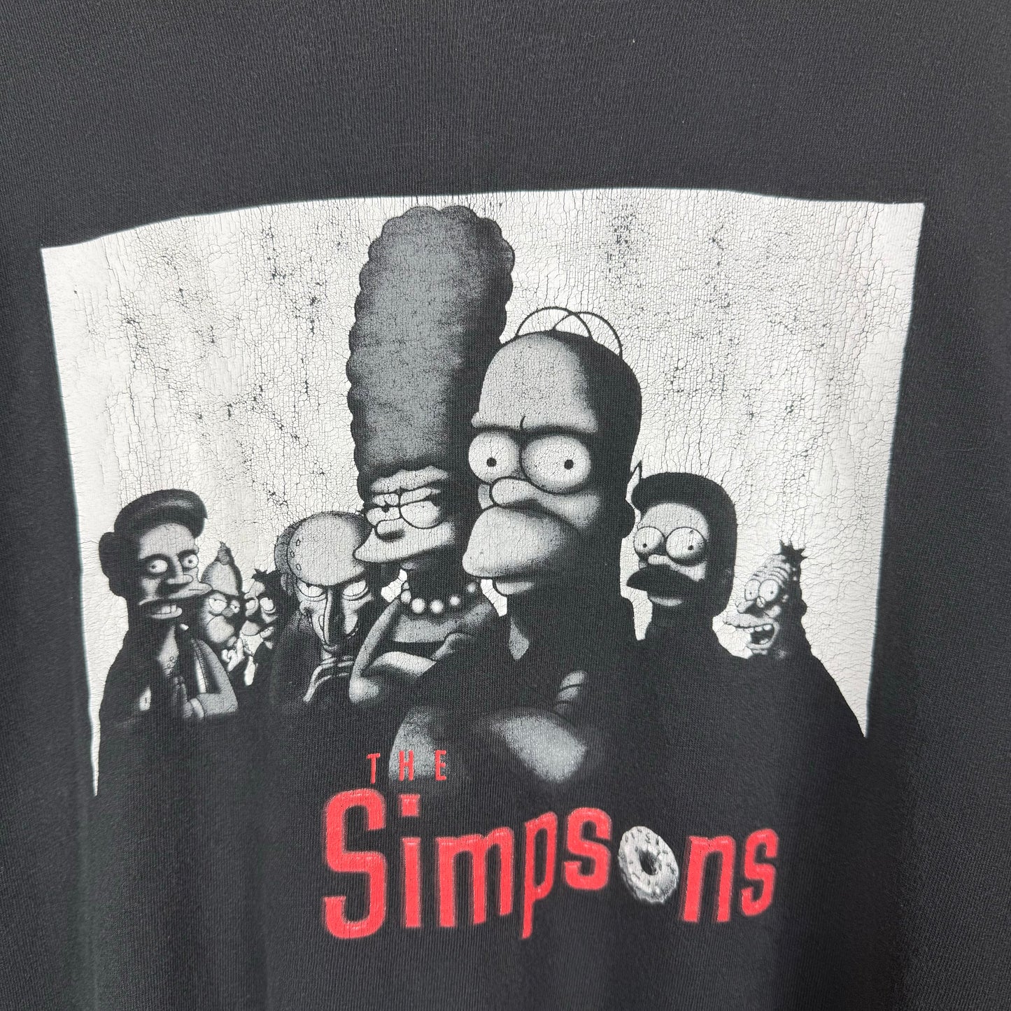 Simpsons sopranos graphic T shirt black XL