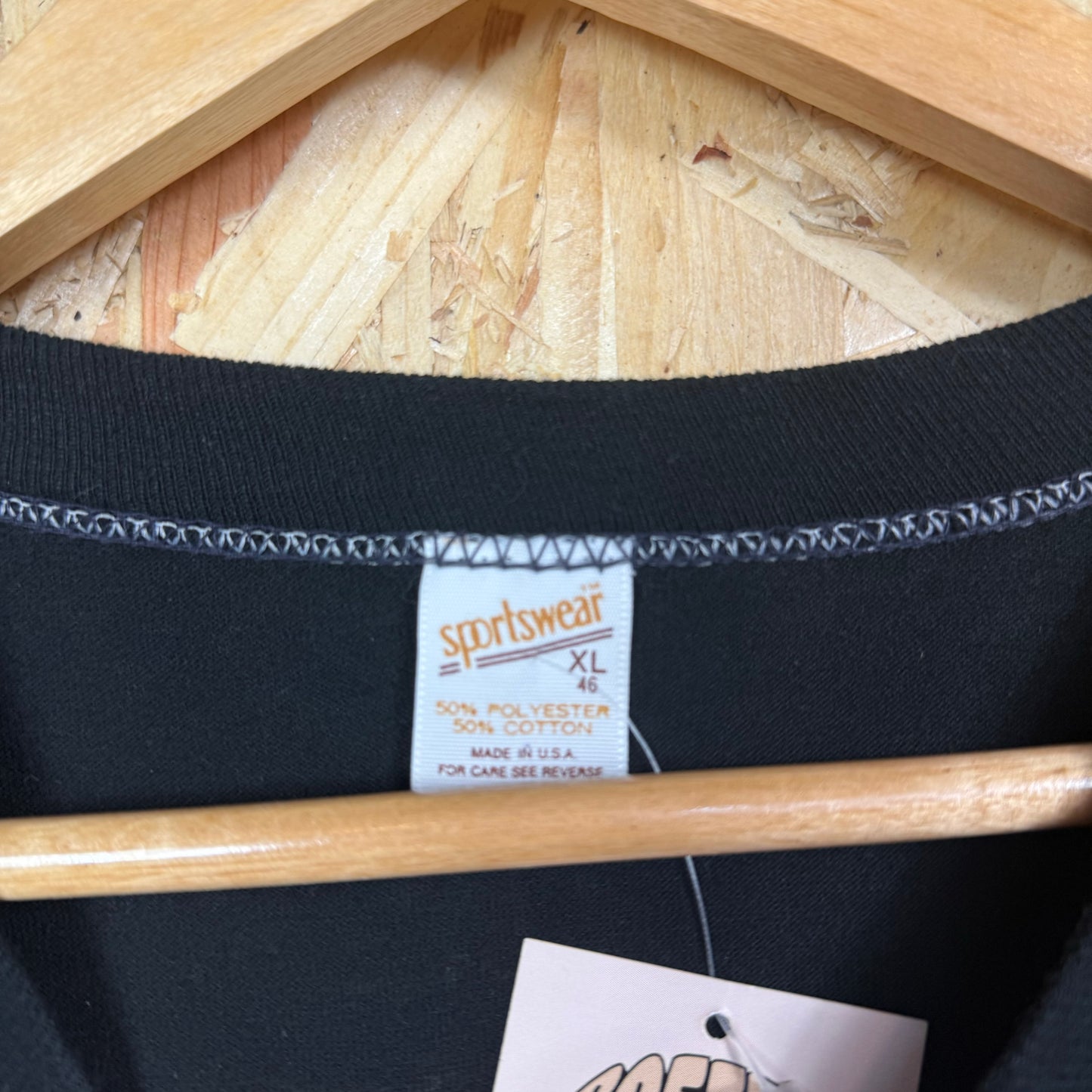 Pittsburgh spirit vintage soccer T shirt 80s Black XL