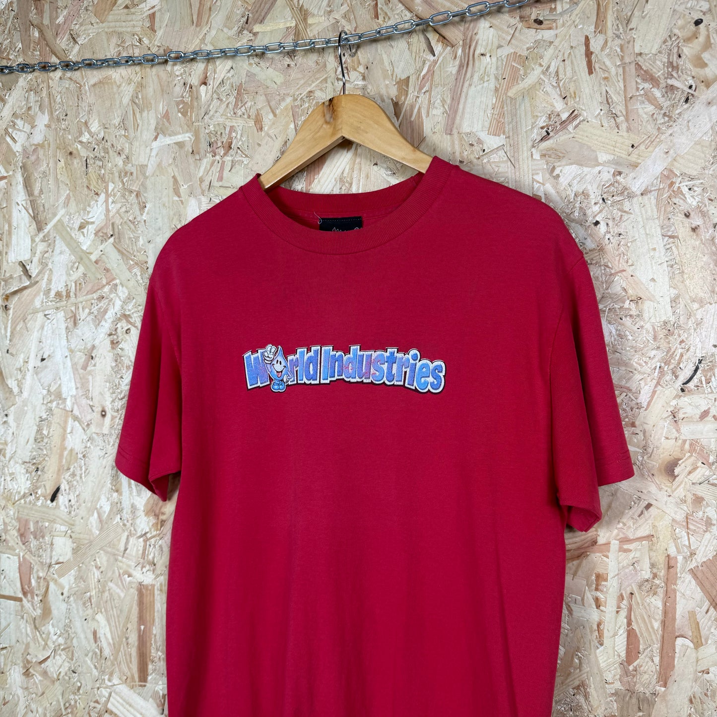 World industries Skate graphic T shirt vintage Red Medium
