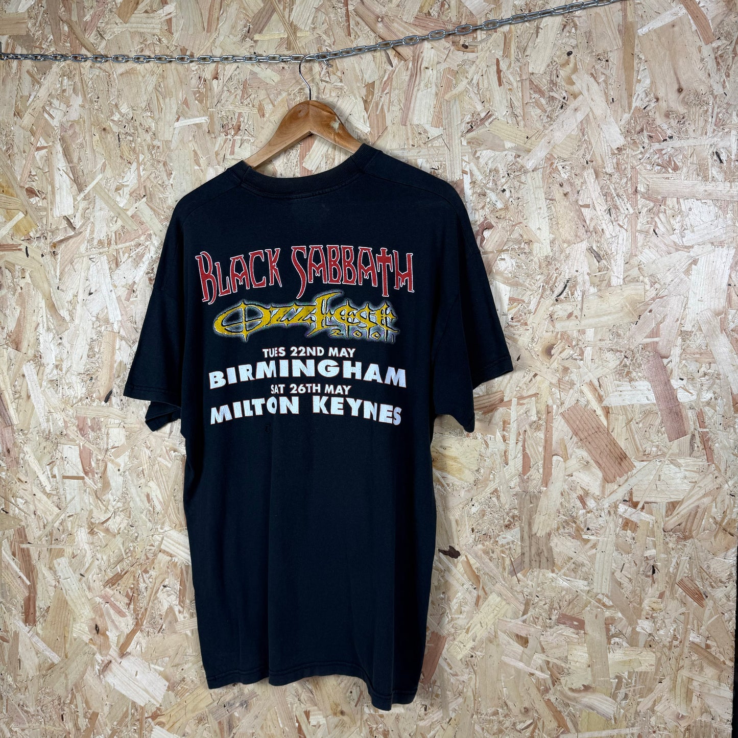 Black sabbath ozzfest Black vintage T shirt XL