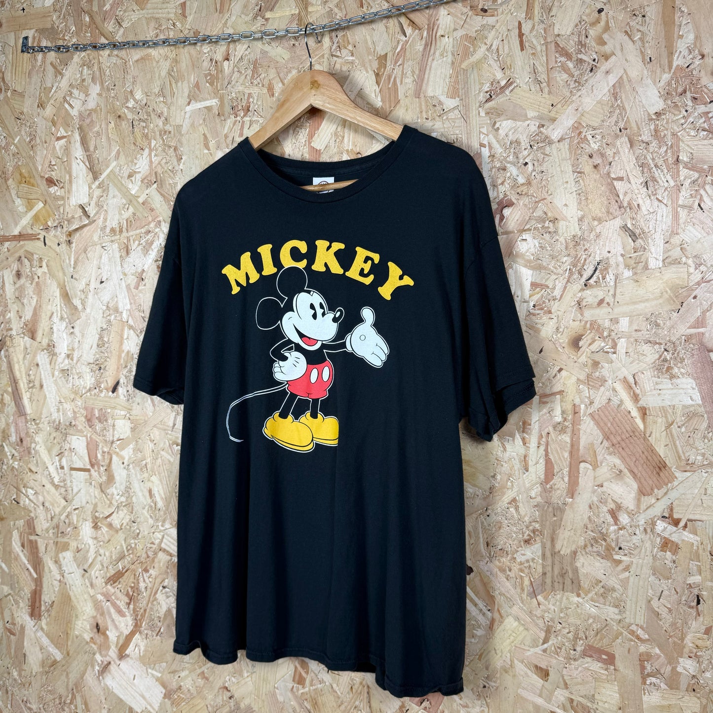 Mickey Vintage t shirt Black short sleeve 90s XL