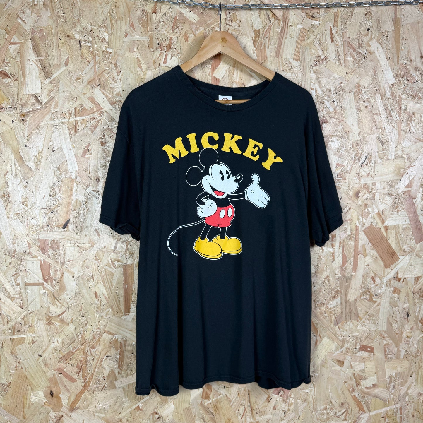 Mickey Vintage t shirt Black short sleeve 90s XL