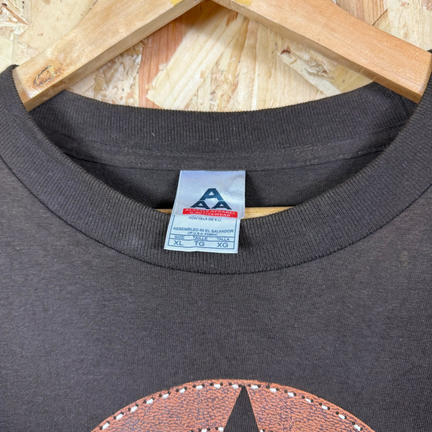 Jeep Graphic T shirt Brown oversized short sleeve XL