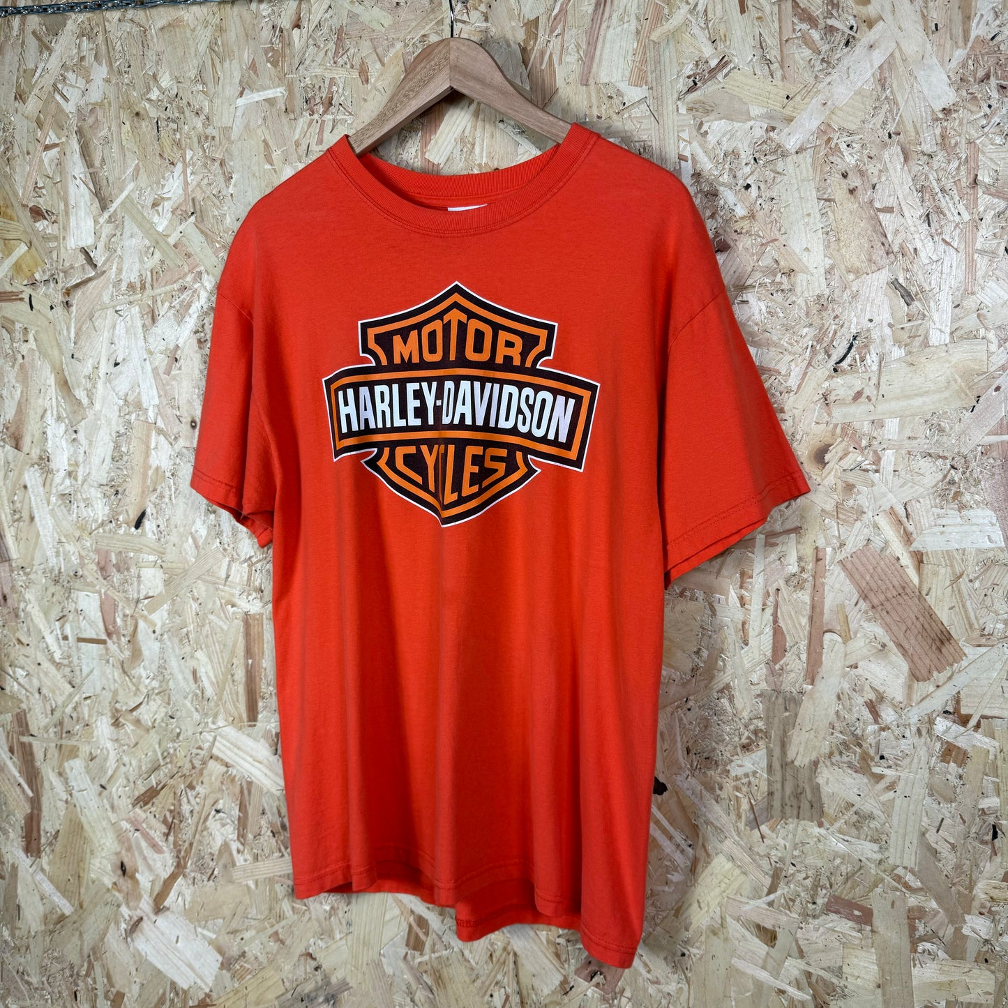 Harley davidson Graphic T shirt orange Large