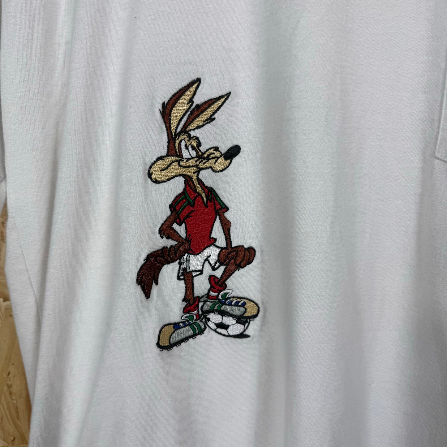 Acme studios Cartoon pocket T shirt white short sleeve Medium