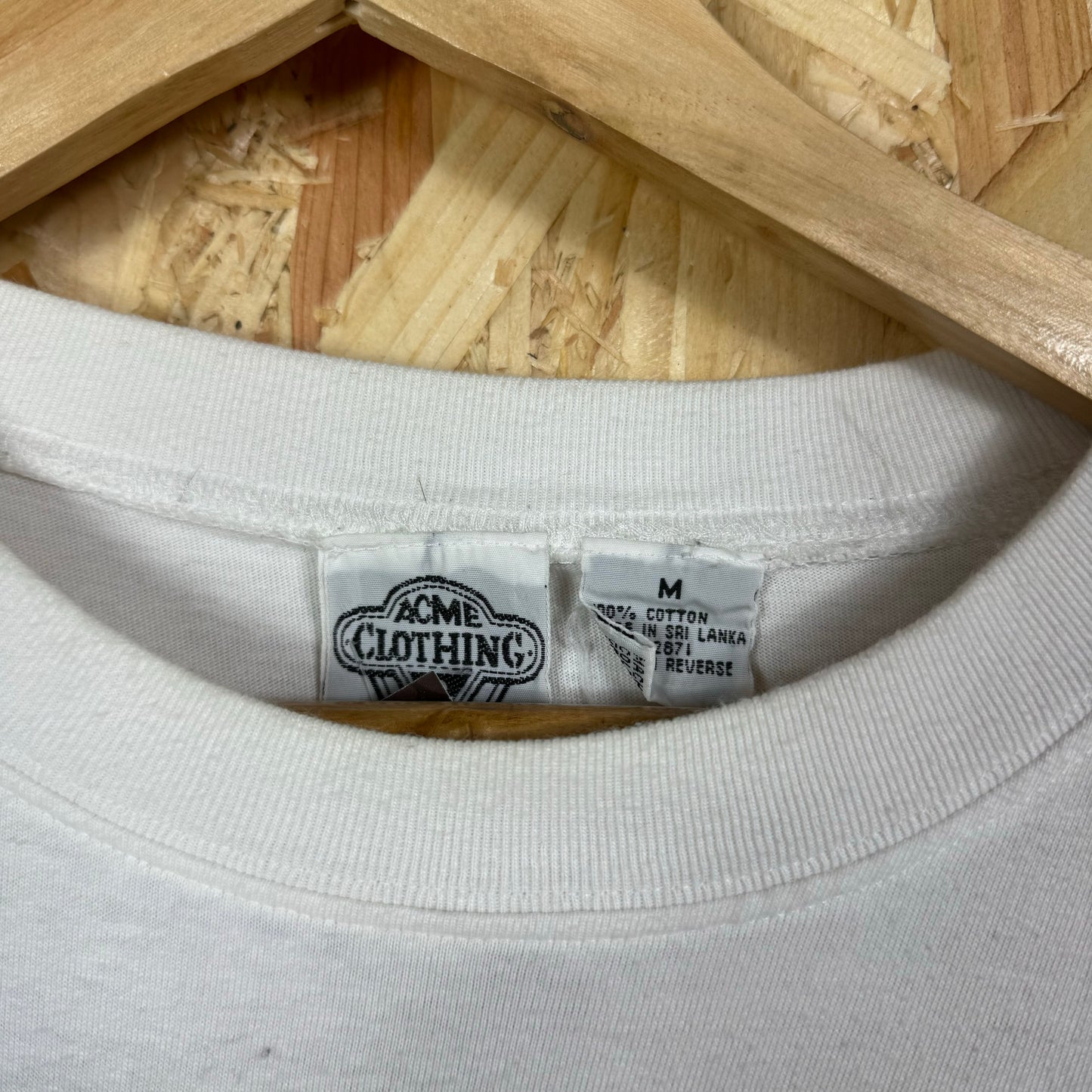 Acme studios Cartoon pocket T shirt white short sleeve Medium