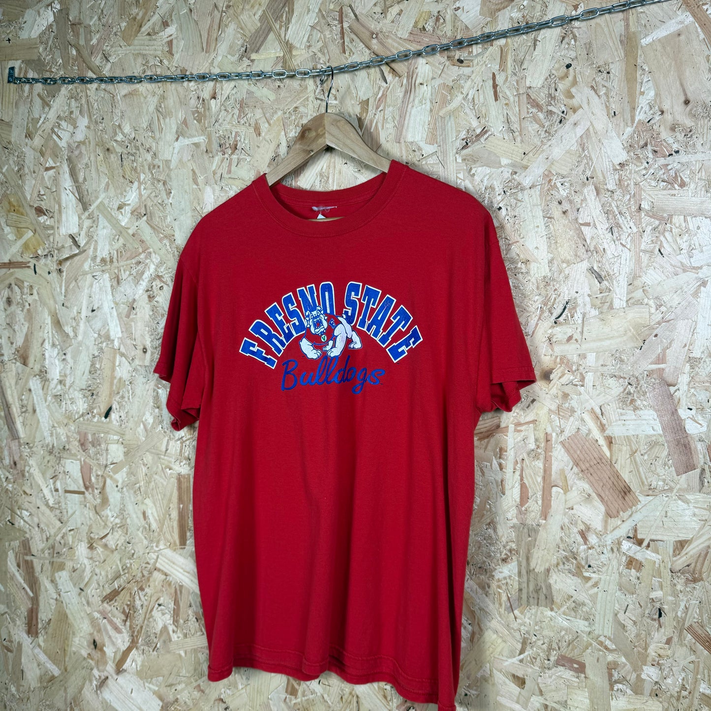 Fresno state bulldogs college Graphic T shirt short sleeve Red