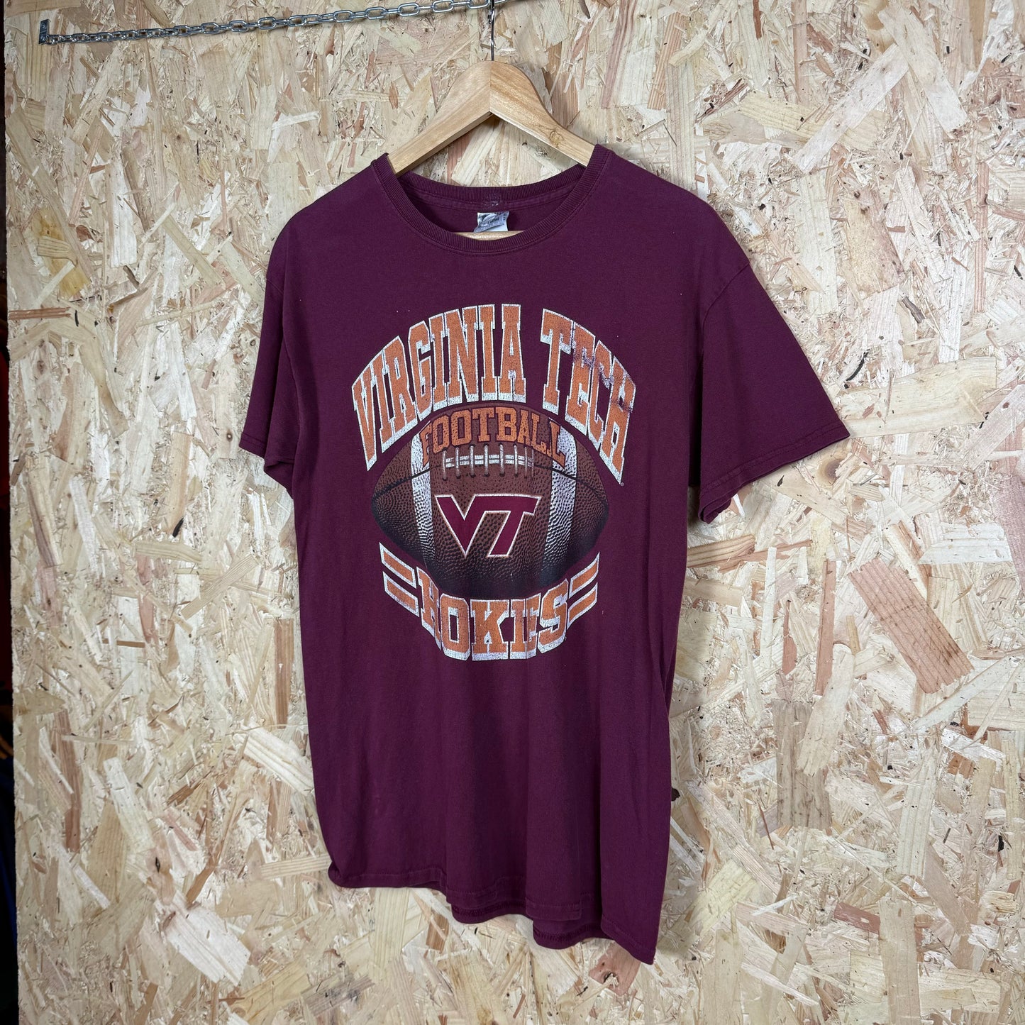 Virginia Tech college Graphic T shirt Red Medium