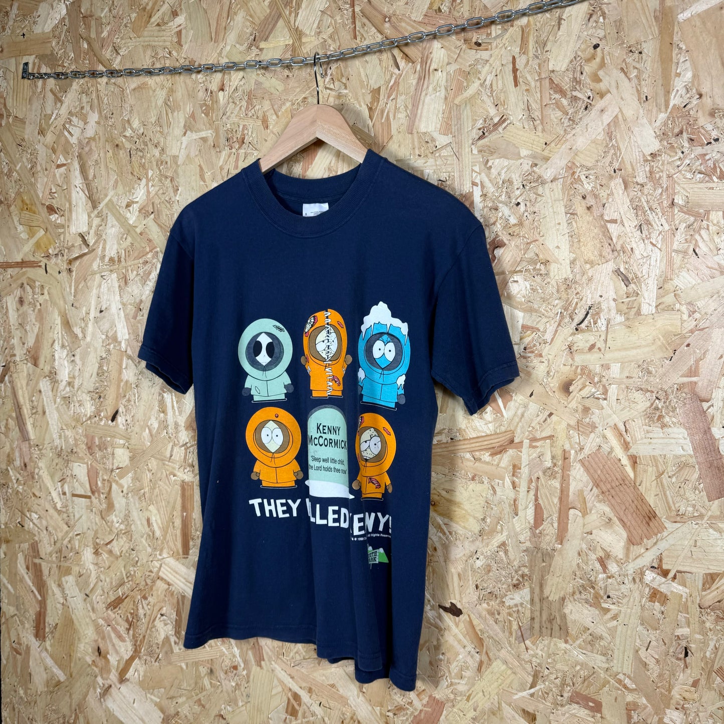 Vintage Southpark Graphic T shirt Blue Short sleeve Small