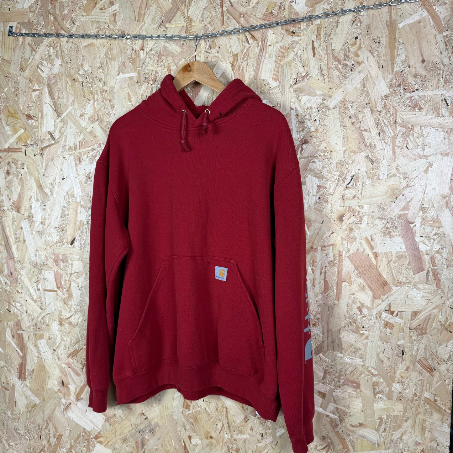 Carhartt Red Pullover Hoodie Large