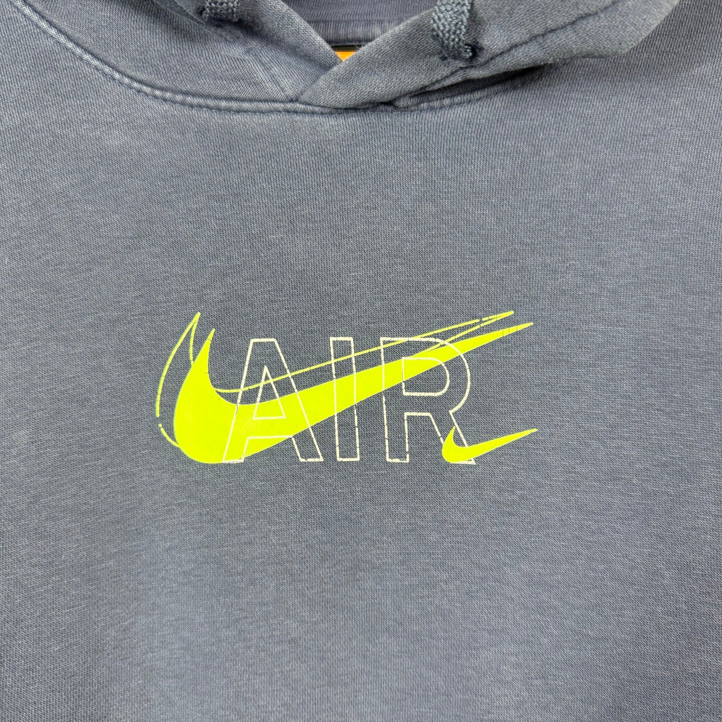 Nike Big logo pullover style hoodie Blue Large