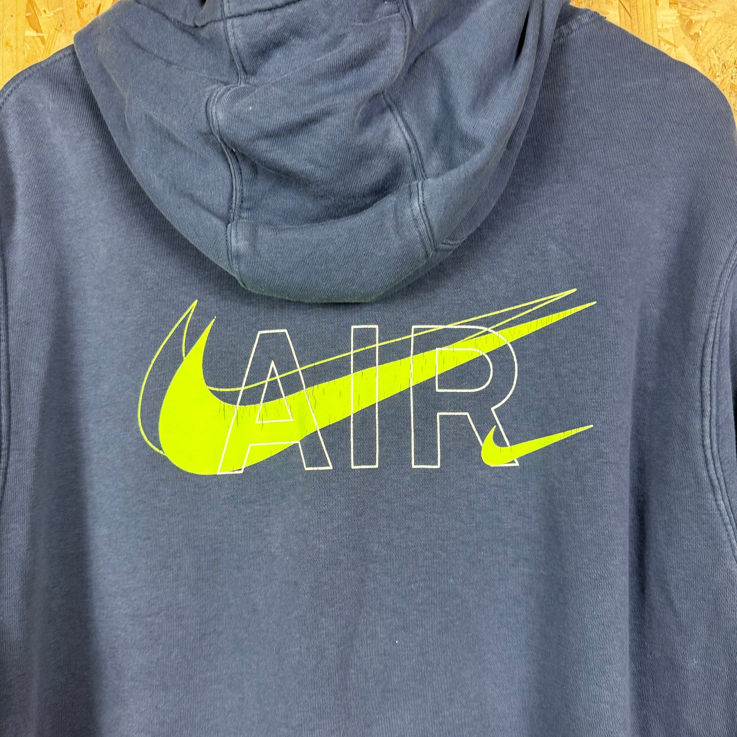 Nike Big logo pullover style hoodie Blue Large