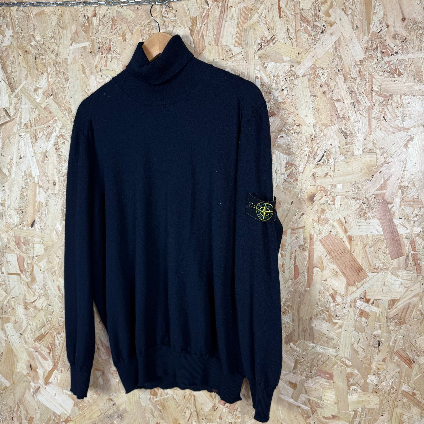 Stone island Roll neck Shirt Navy blue XL