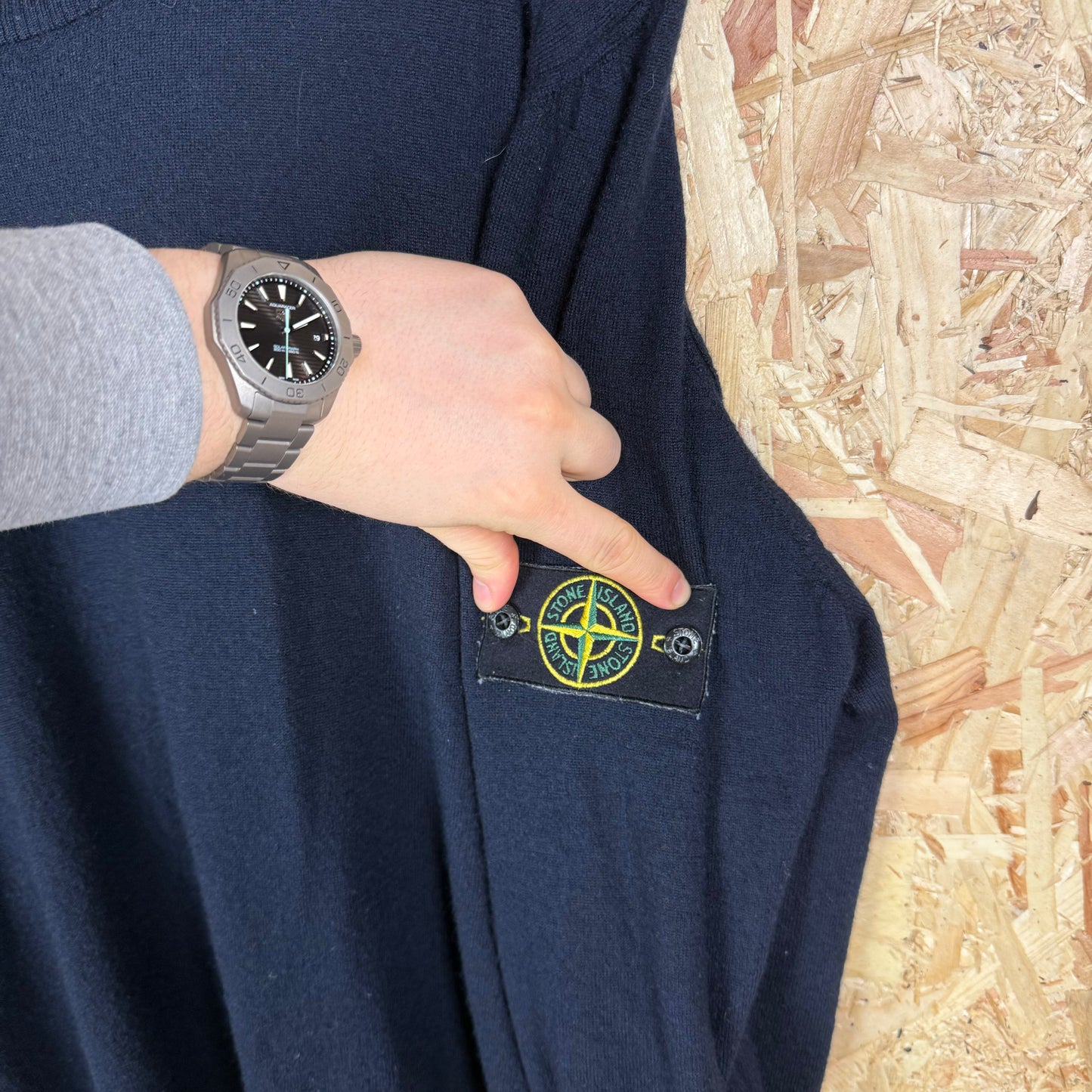 Stone island Roll neck Shirt Navy blue XL
