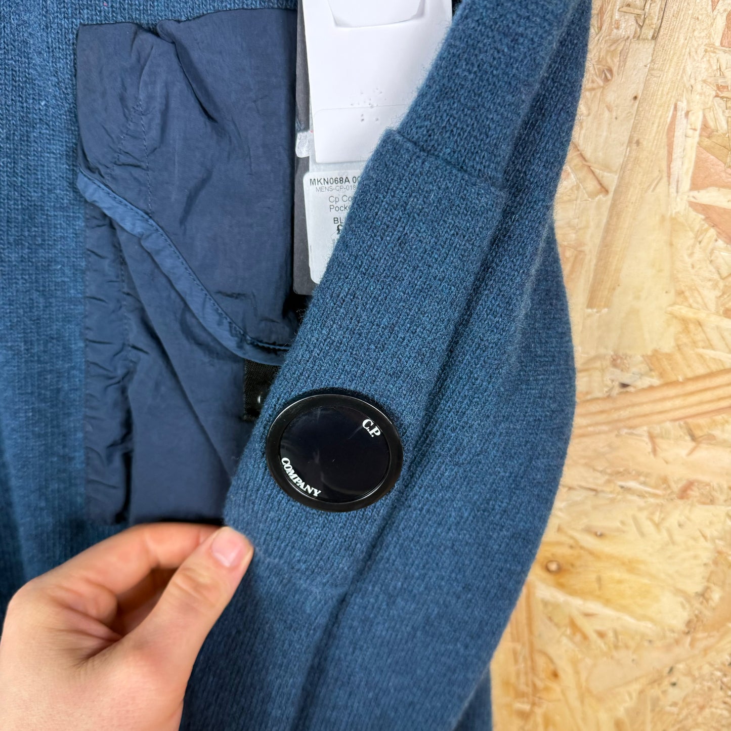 Cp Company Blue knit utility jumper Medium New with tags