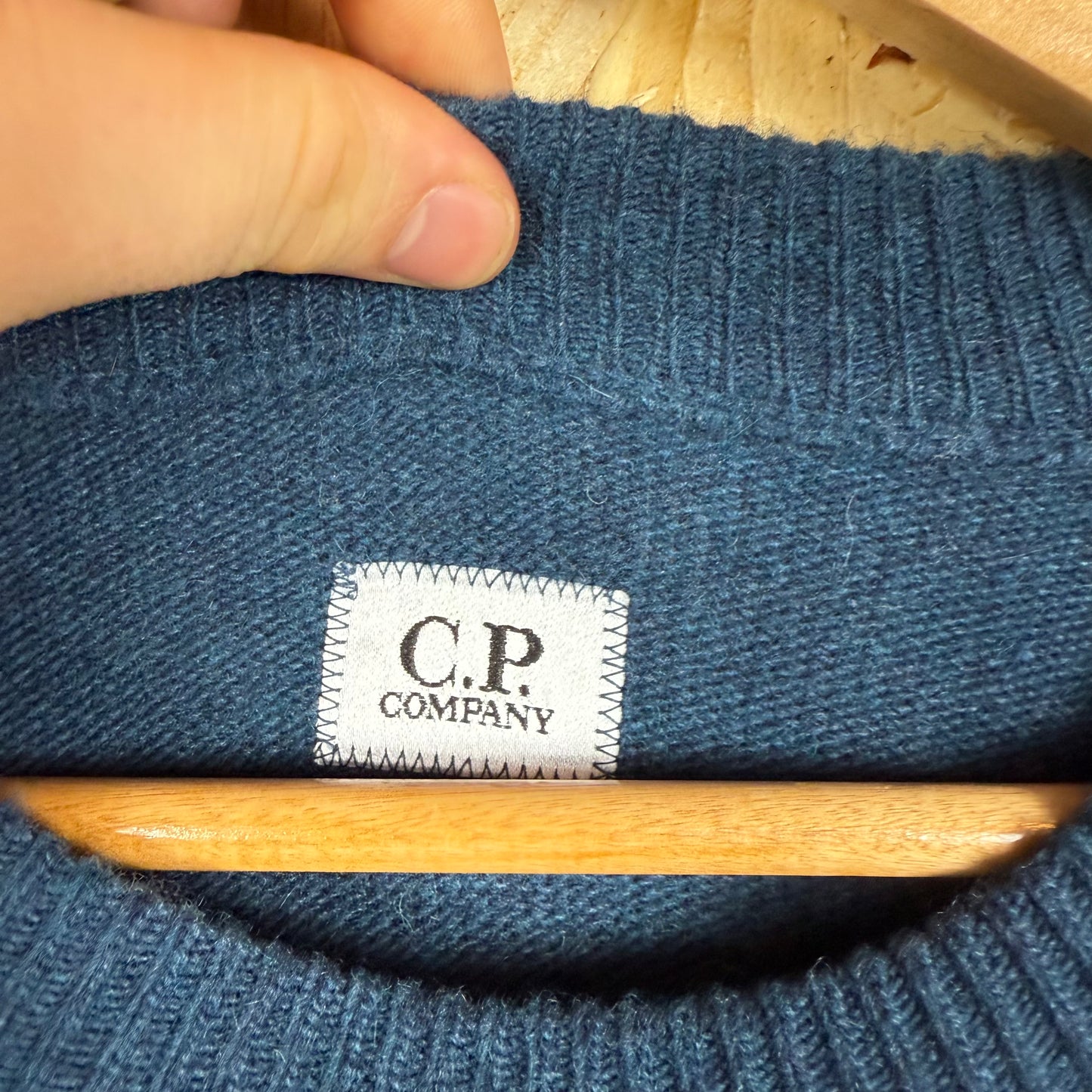 Cp Company Blue knit utility jumper Medium New with tags
