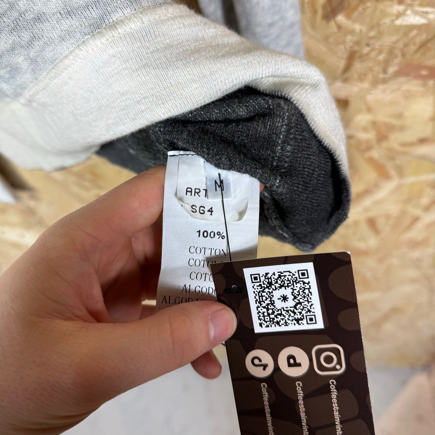 Stone island white dye pullover knit jumper Medium