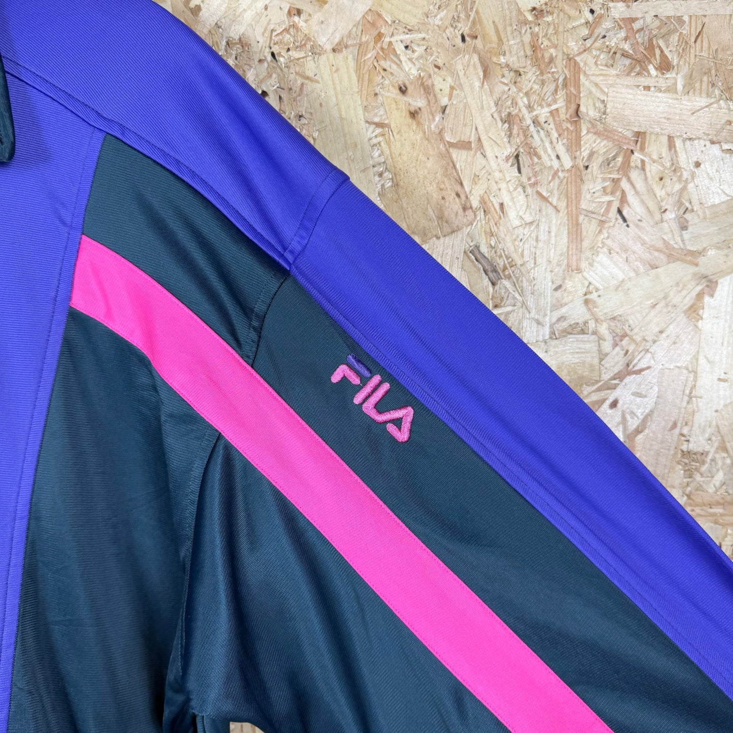 Fila retro track jacket multicolour XL full zip 90s