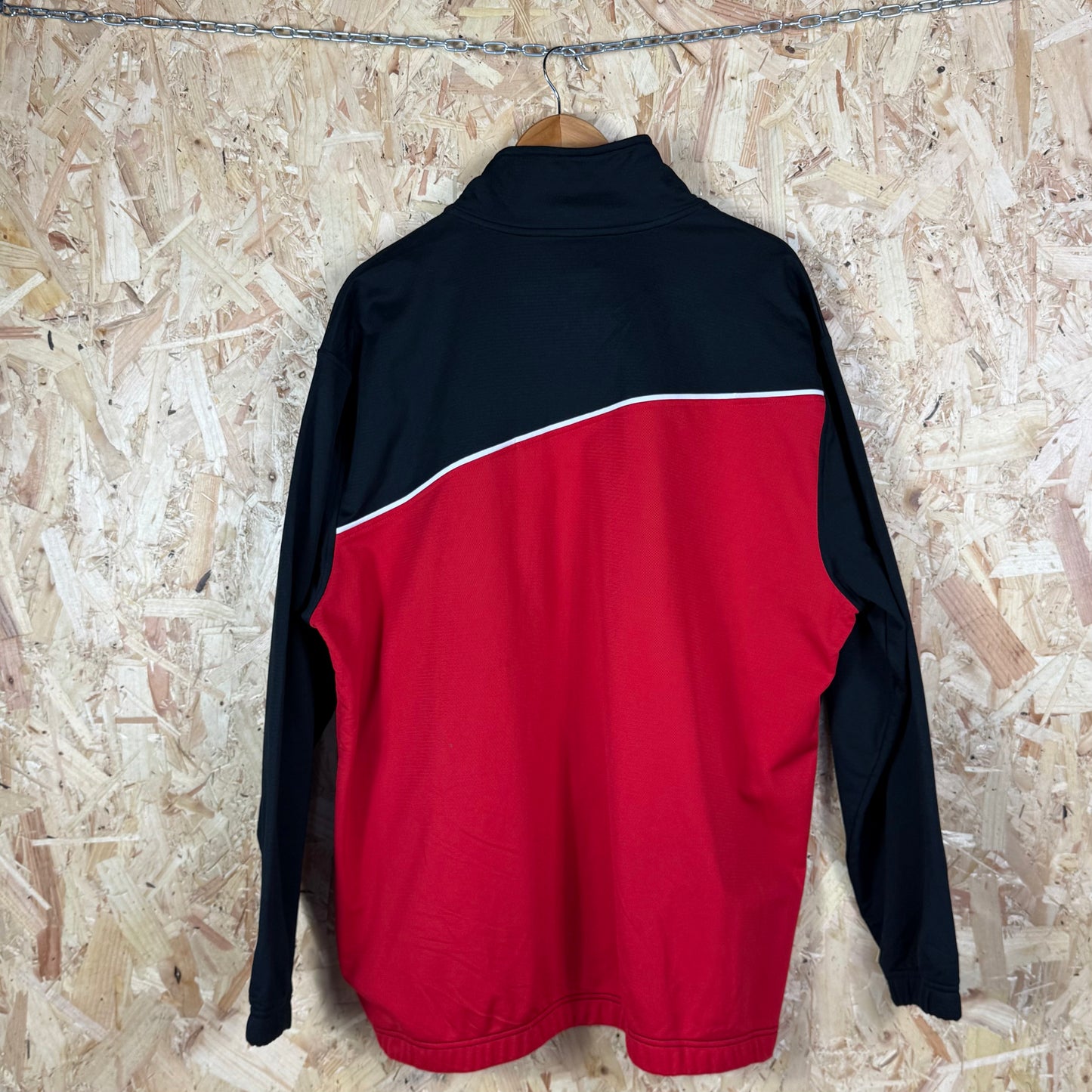 Nike Duke university full zip track jacket Large black red