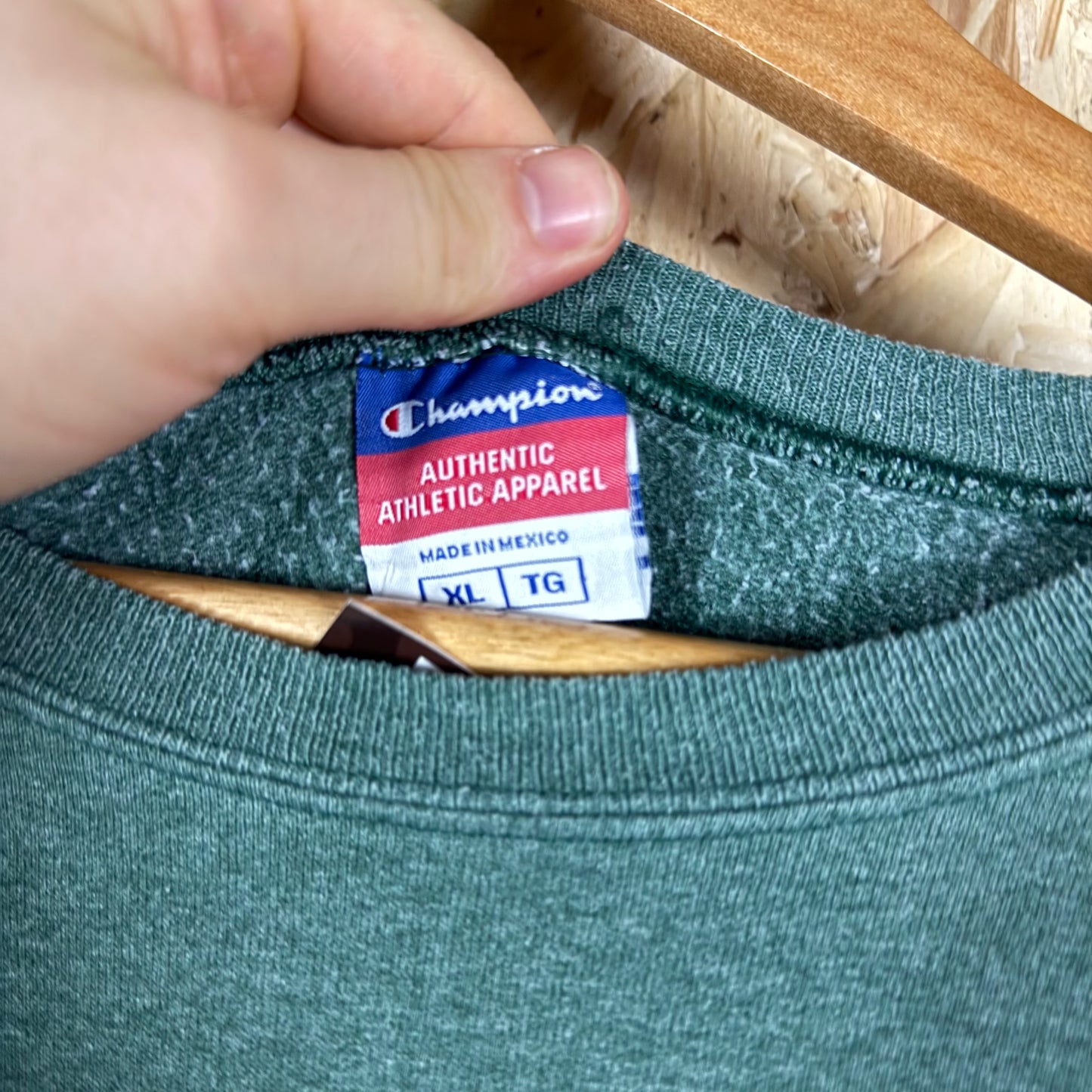 Champion Green Baggy sweatshirt XL 90s