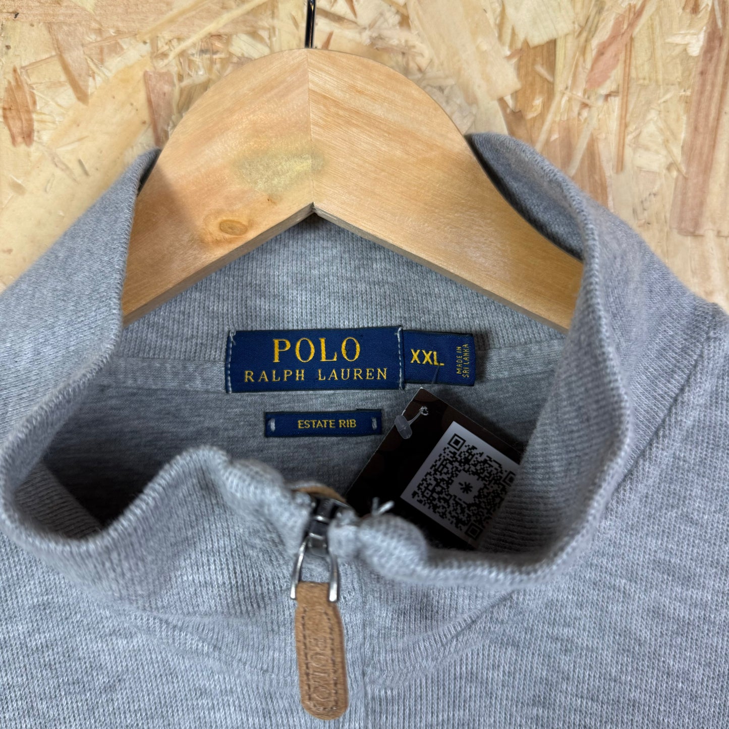 Grey Ralph Lauren quarter zip jumper XXL