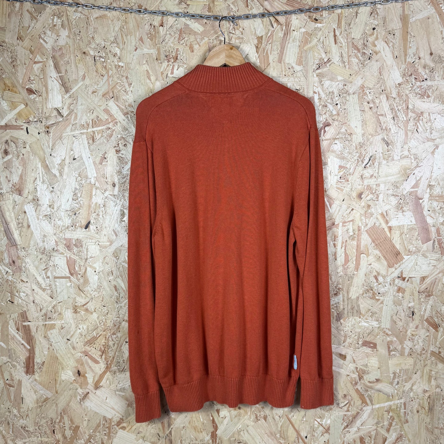 Polo ralph lauren orange quarter zip jumper XXL