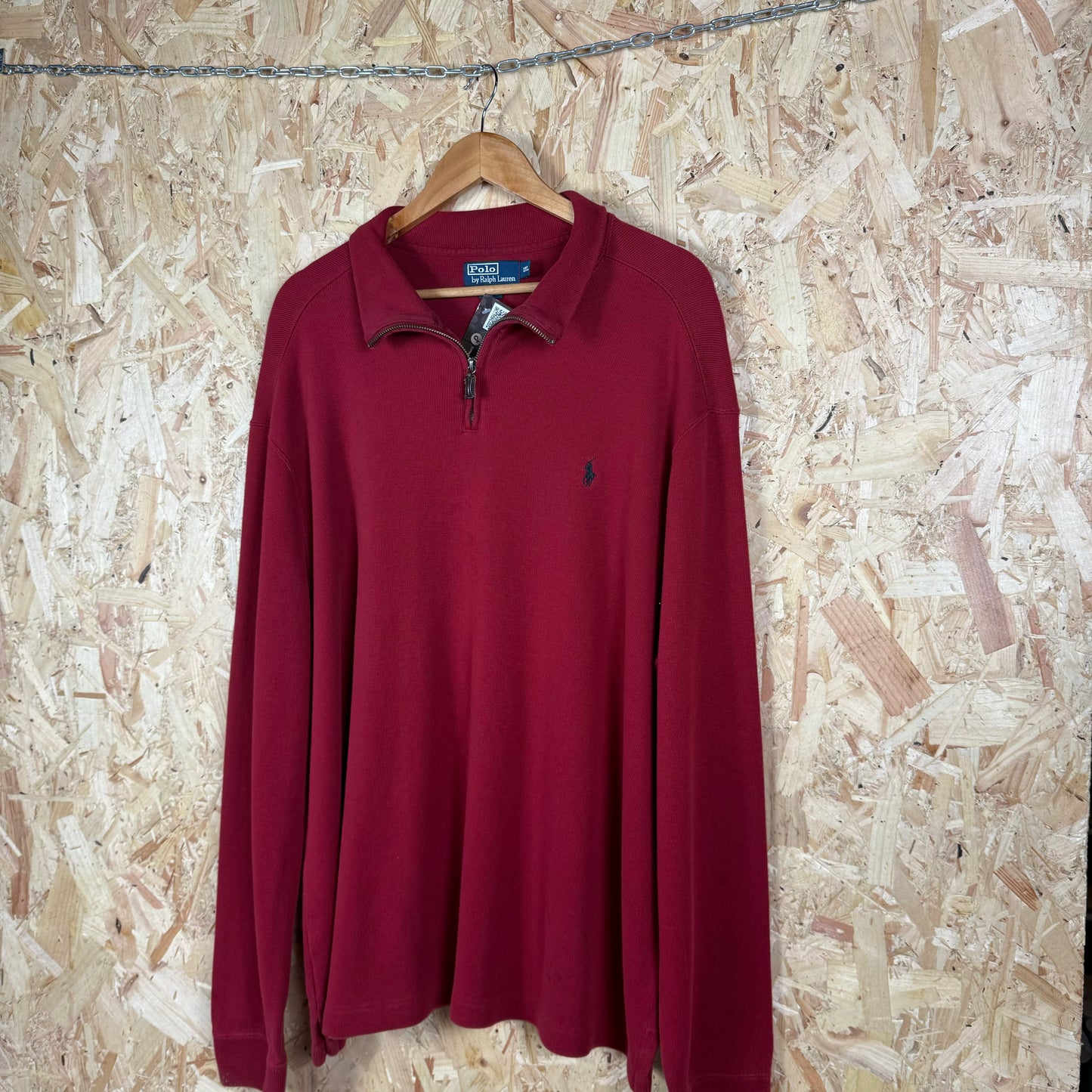 Polo ralph Lauren Dark red quarter zip XXL