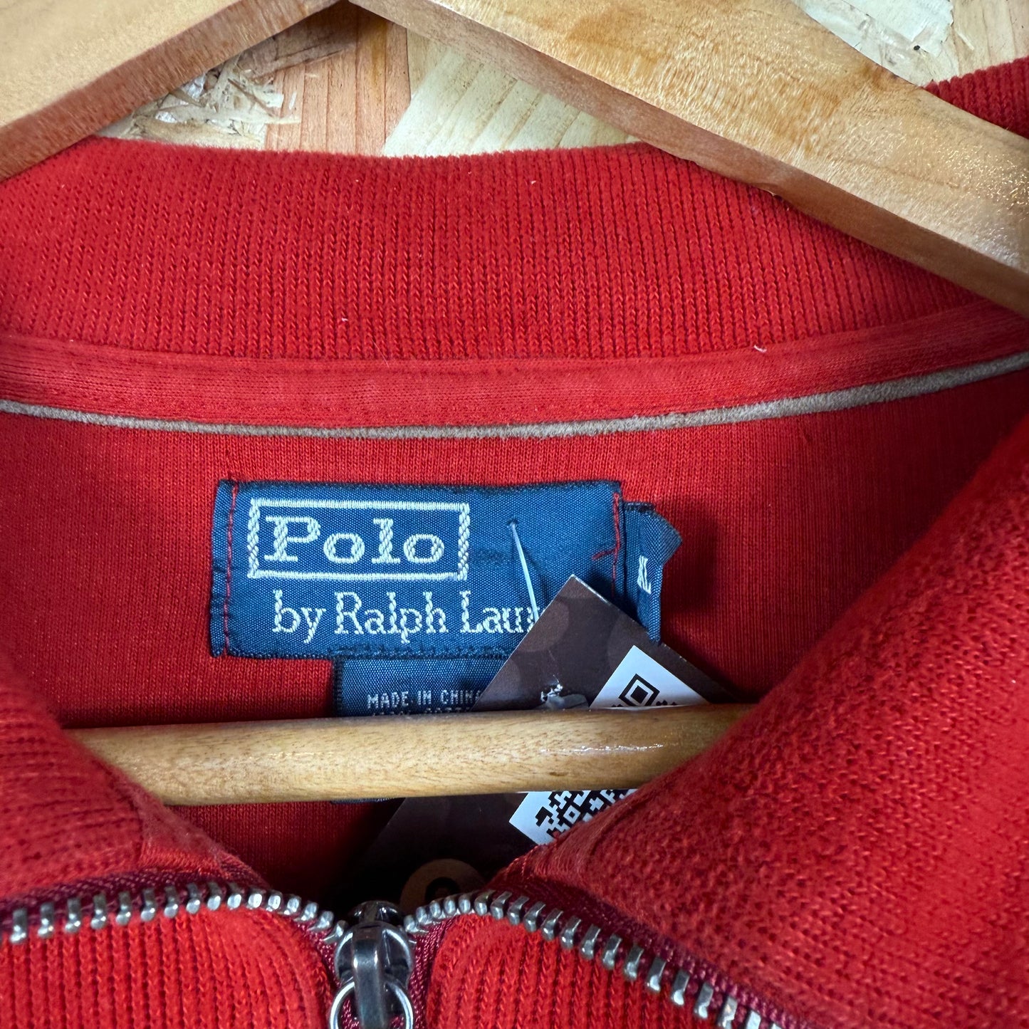 Polo Ralph Lauren quarter zip jumper red XXL