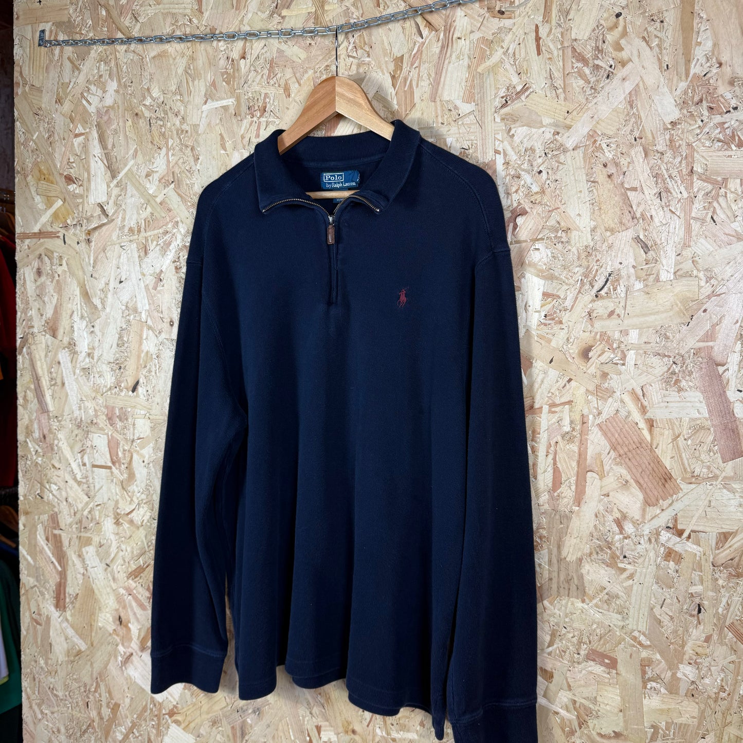 Ralph lauren quarter zip jumper navy blue XL