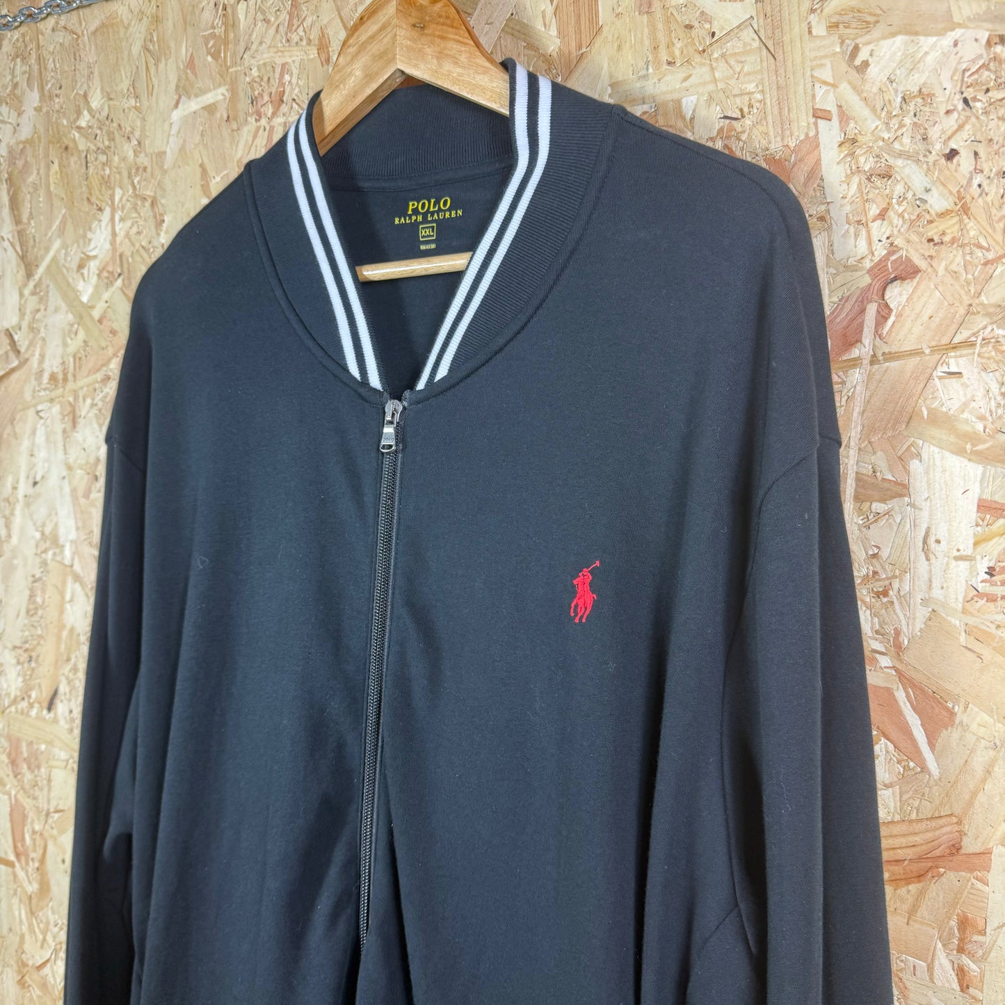 Polo ralph lauren Black full zip jumper XXL