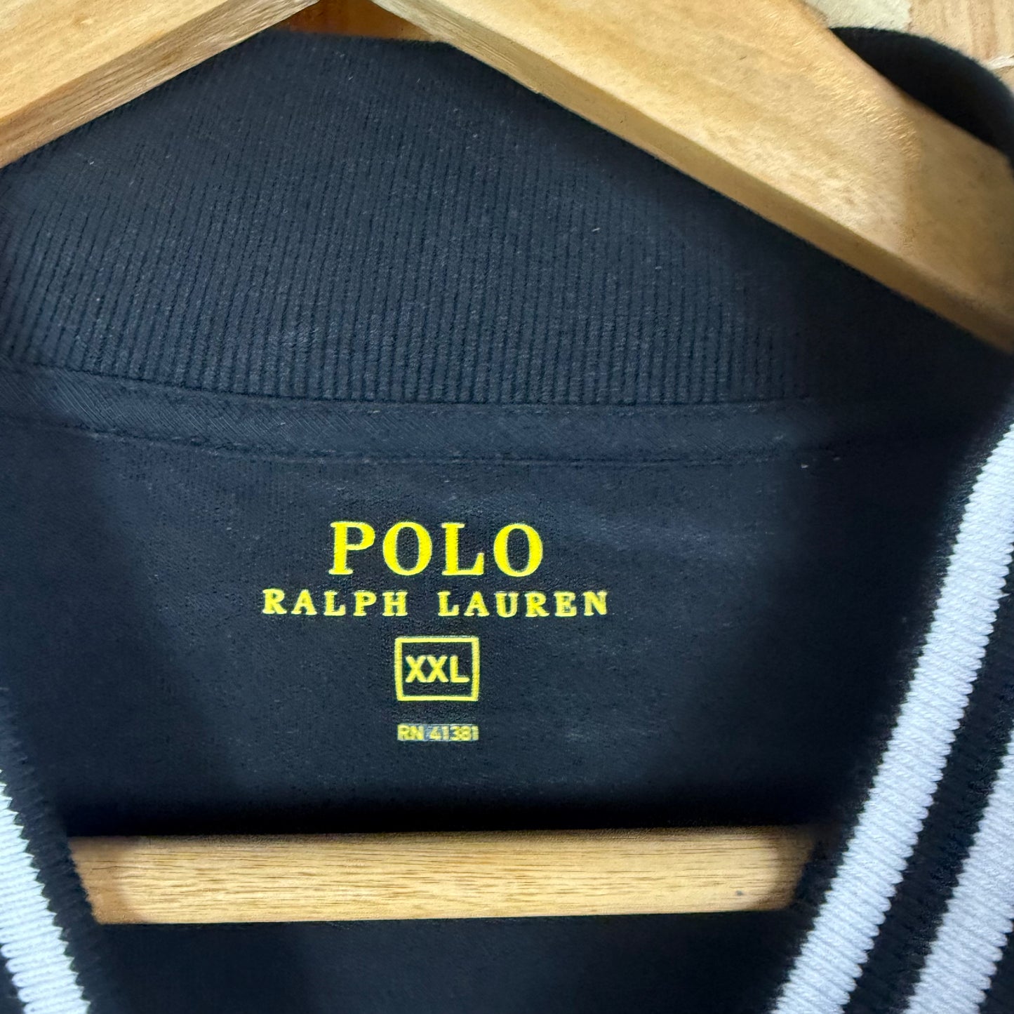 Polo ralph lauren Black full zip jumper XXL
