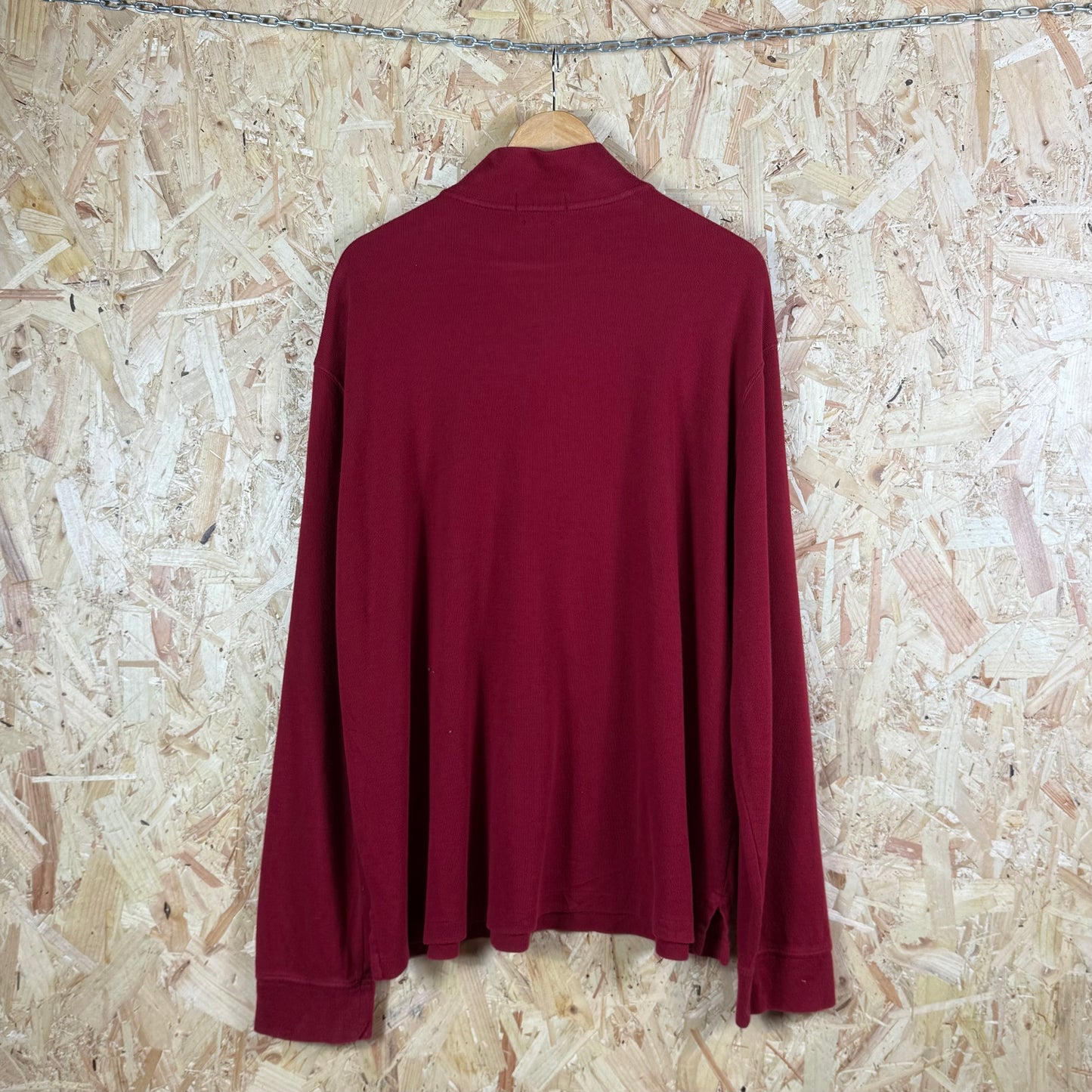 Polo Ralph Lauren red quarter zip jumper XL