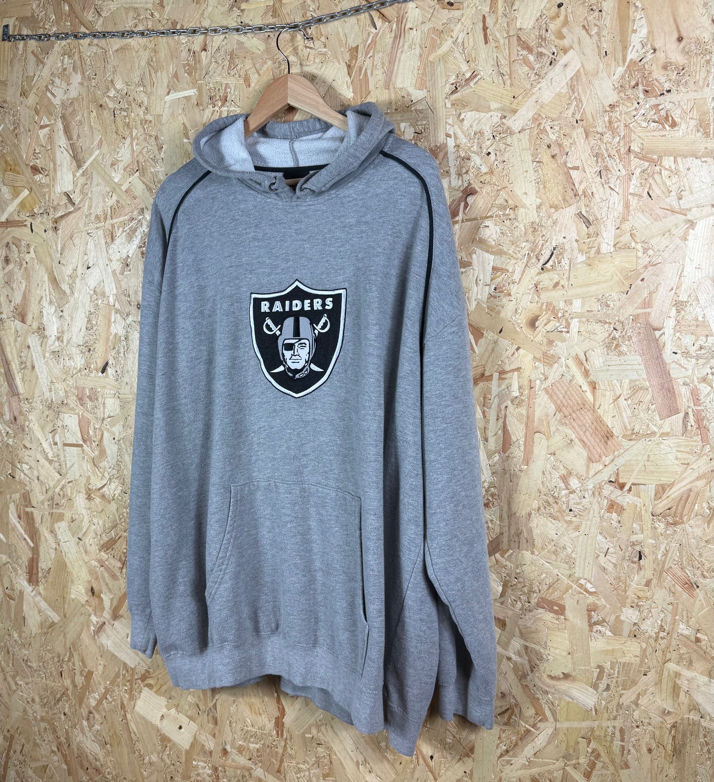 Oakland Raiders Logo Hoodie jumper grey 2XL