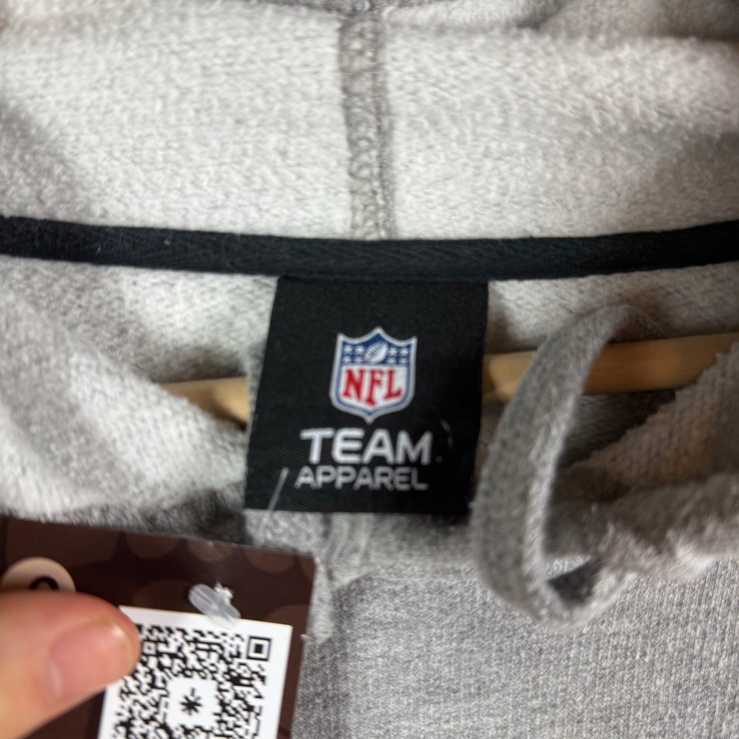 Oakland Raiders Logo Hoodie jumper grey 2XL