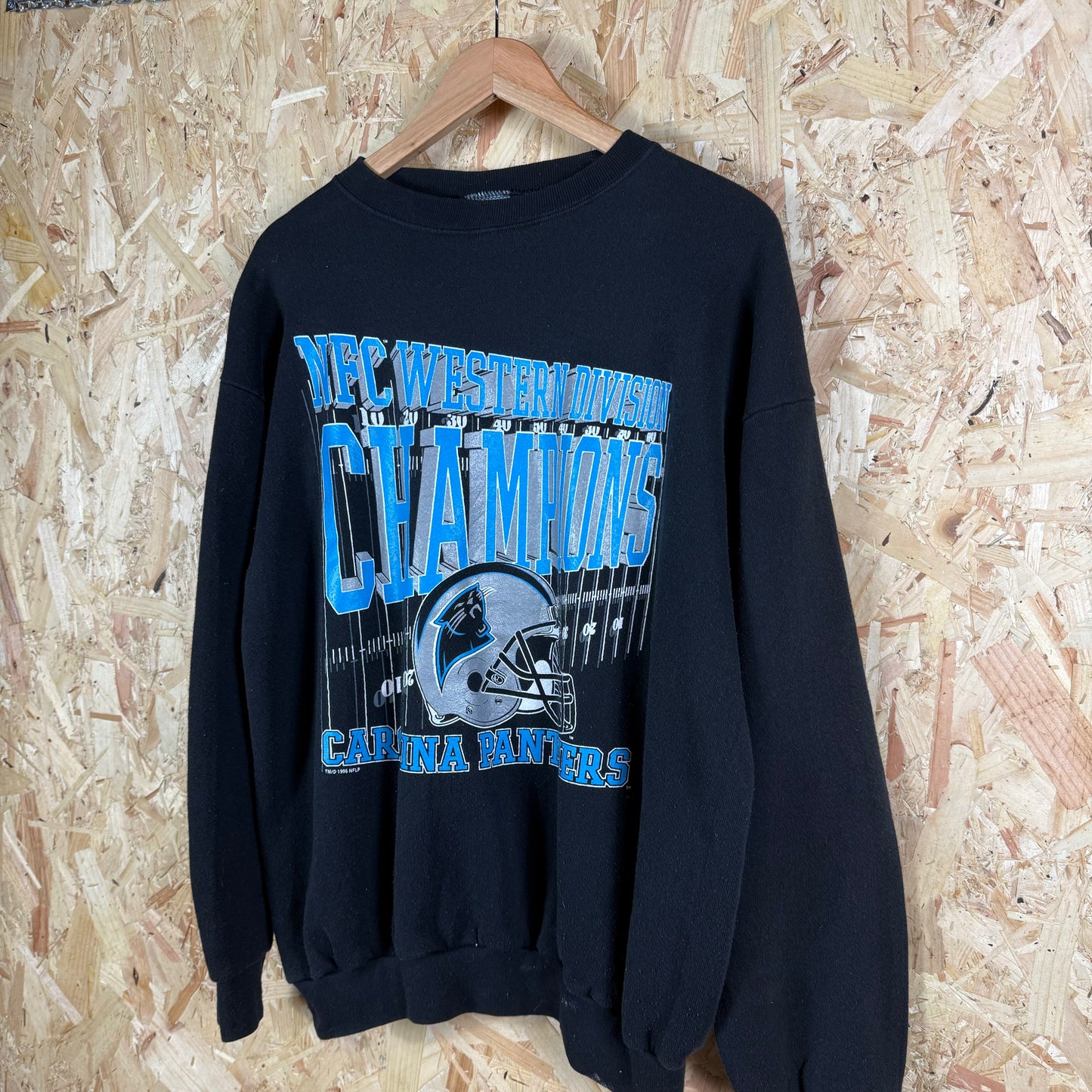 Carolina panthers Sweatshirt Black Large